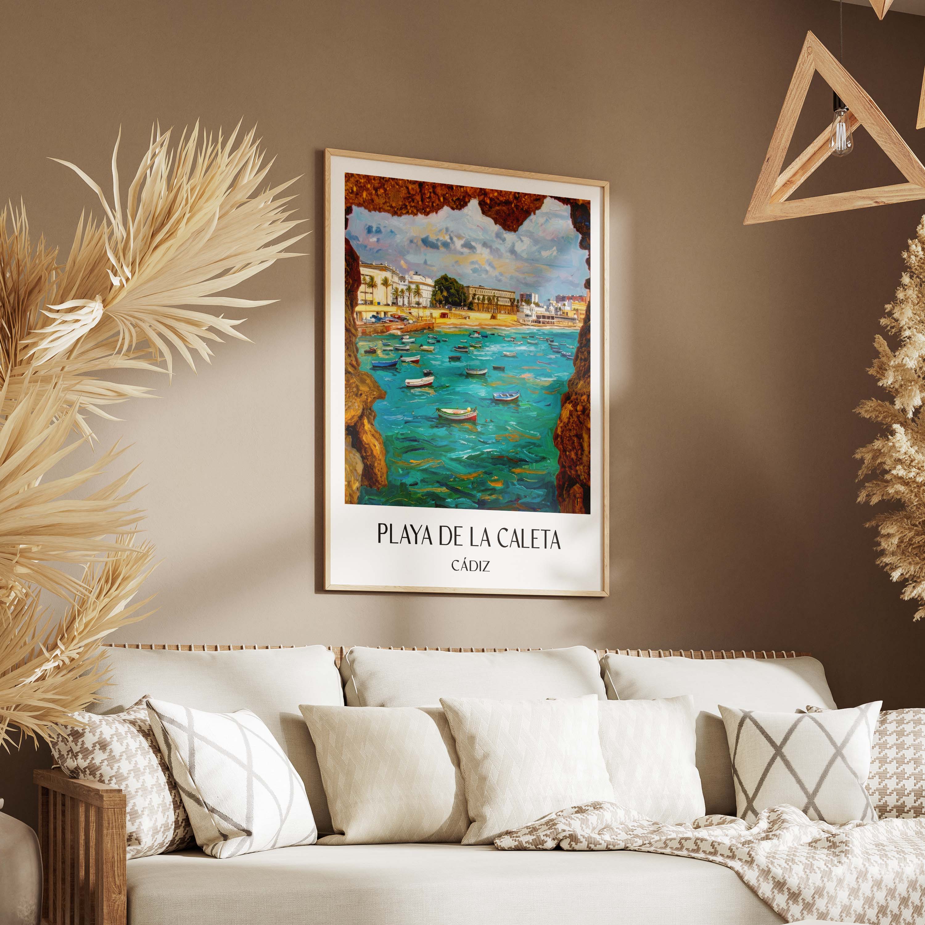 playa-de-la-caleta-cádiz-spanien-poster-oil-painting-oelgemaelde