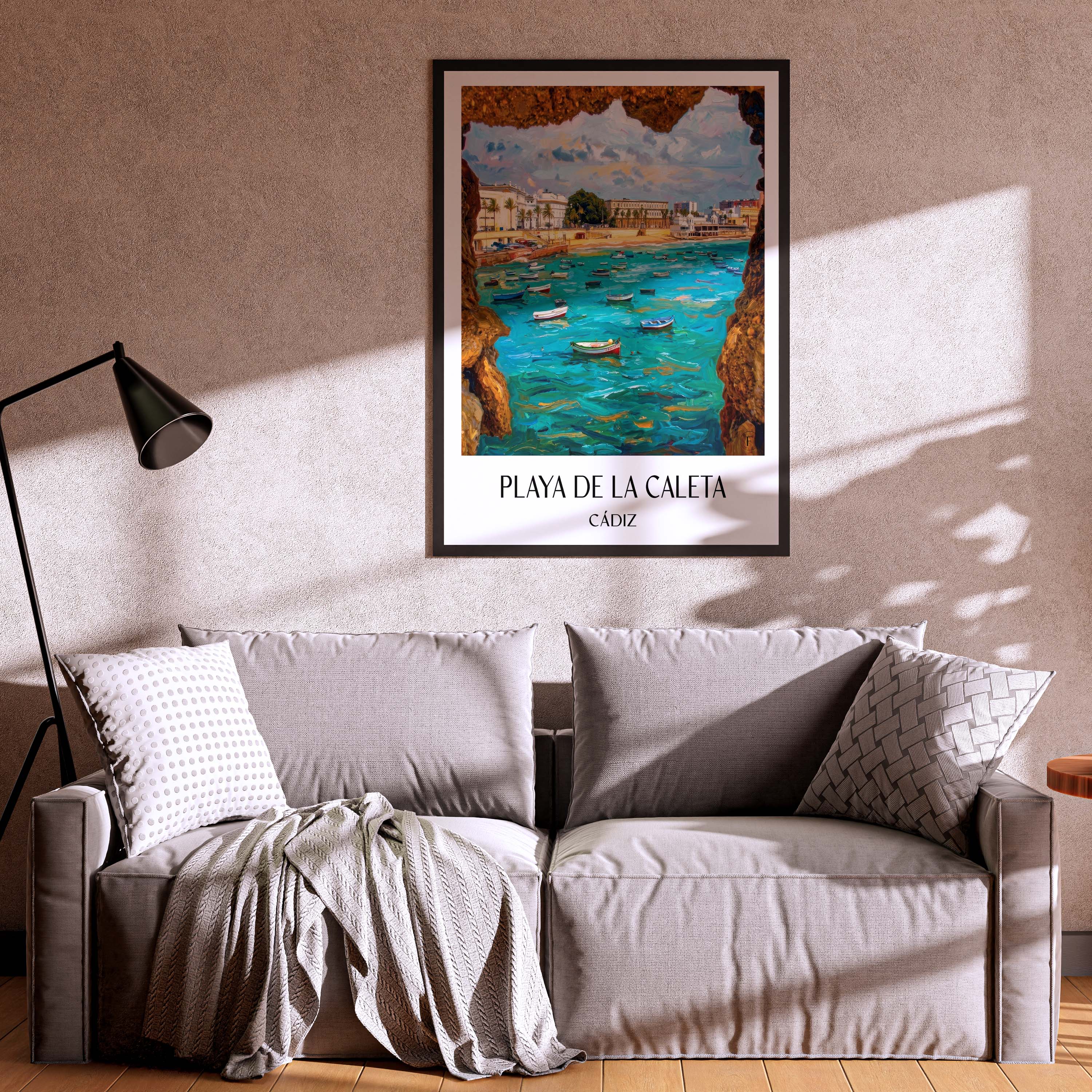 playa-de-la-caleta-cádiz-spanien-poster-oil-painting-oelgemaelde