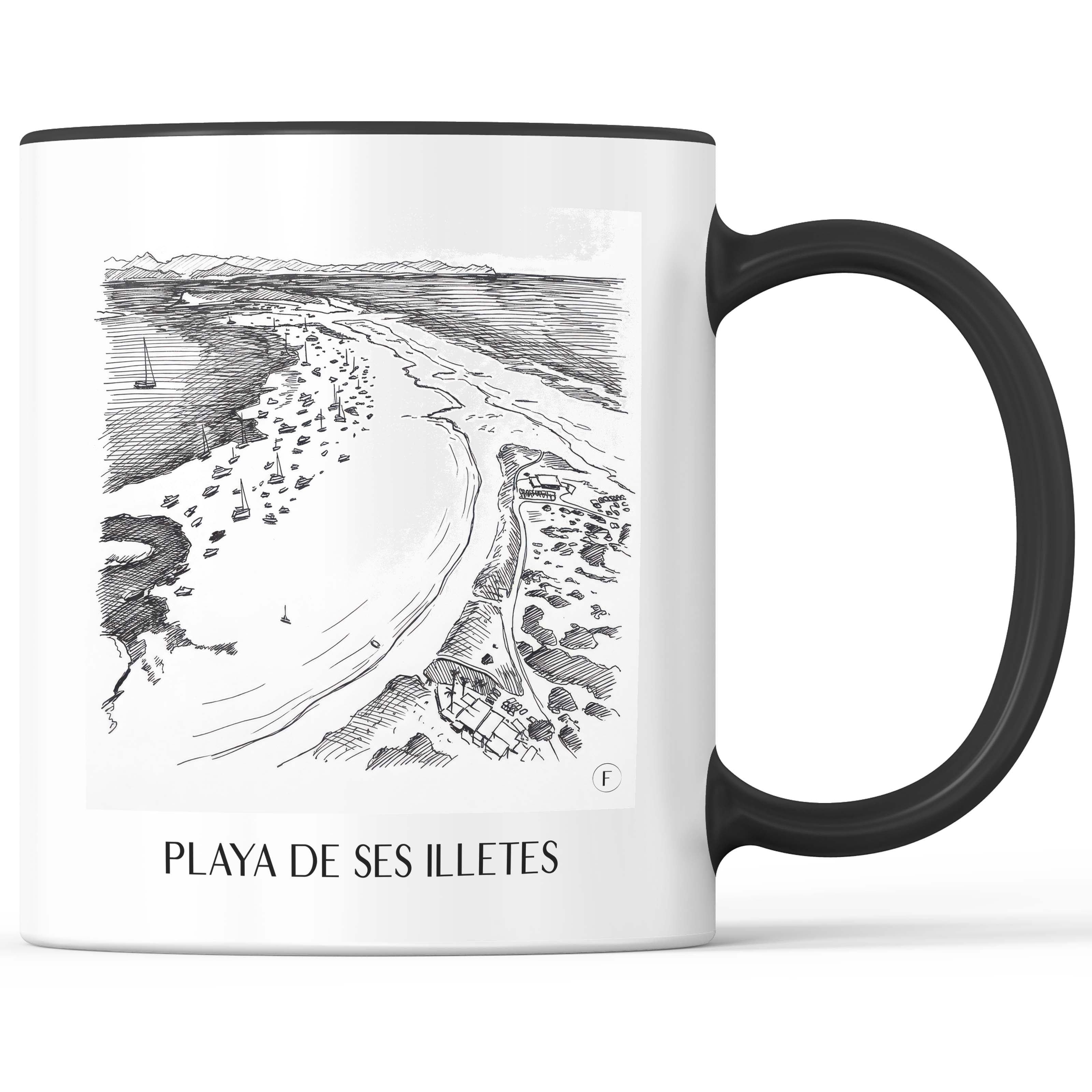 playa-de-ses-illetes-formentera-spanien-kaffeebecher-skizze