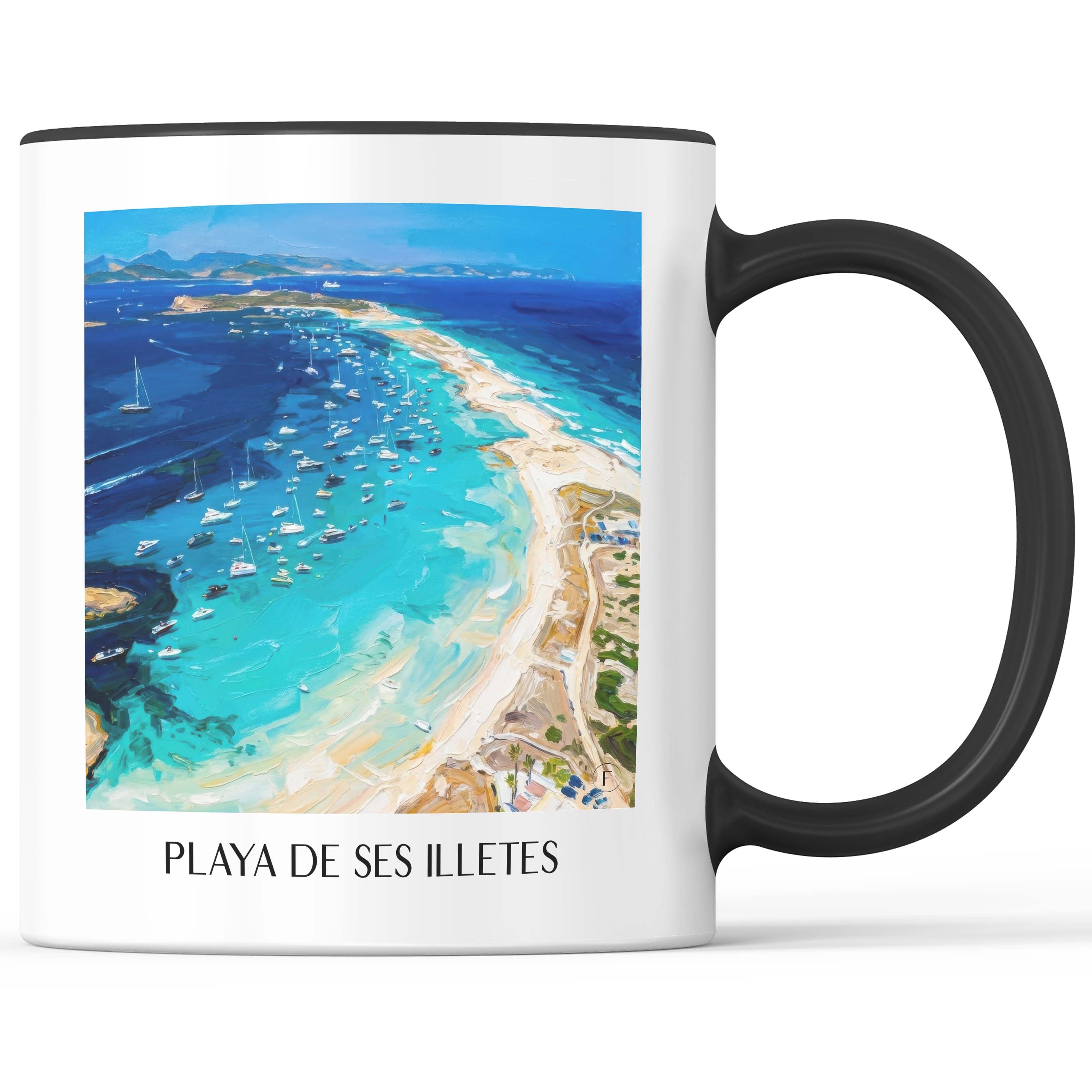 playa-de-ses-illetes-formentera-spanien-kaffeebecher-oil-painting-oelgemaelde