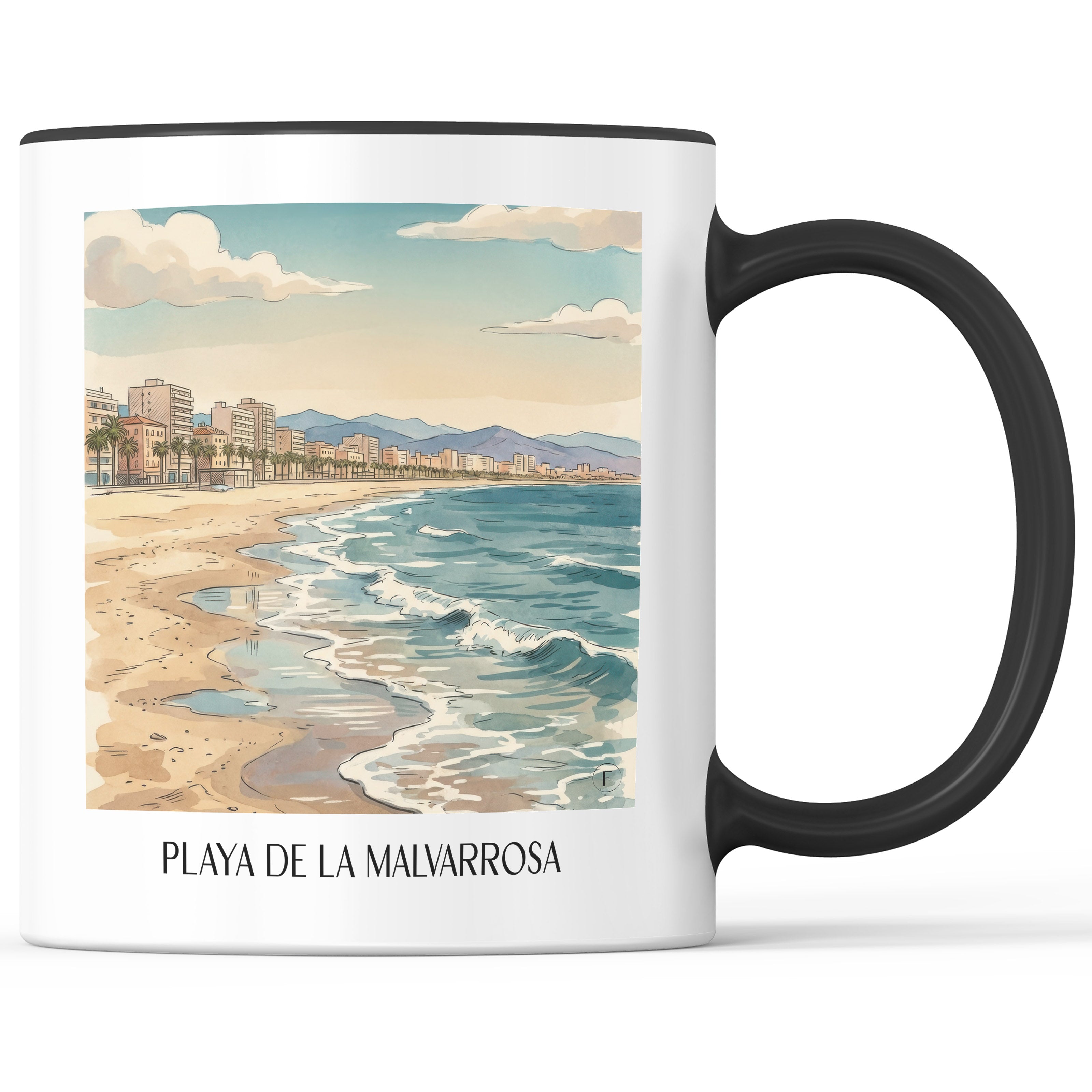 playa-de-la-malvarrosa-valencia-spanien-kaffeebecher-aquarell