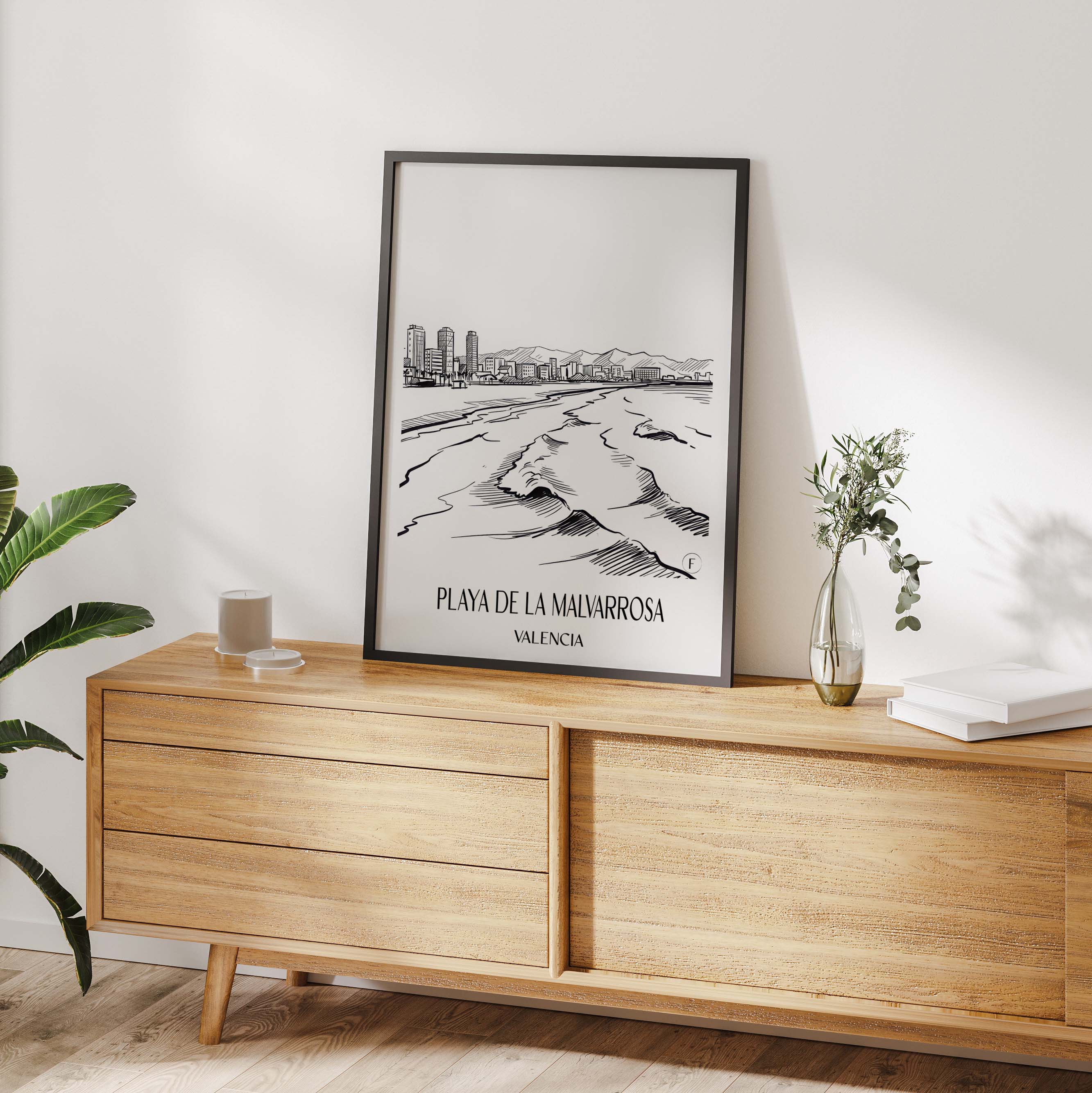 playa-de-la-malvarrosa-valencia-spanien-poster-skizze