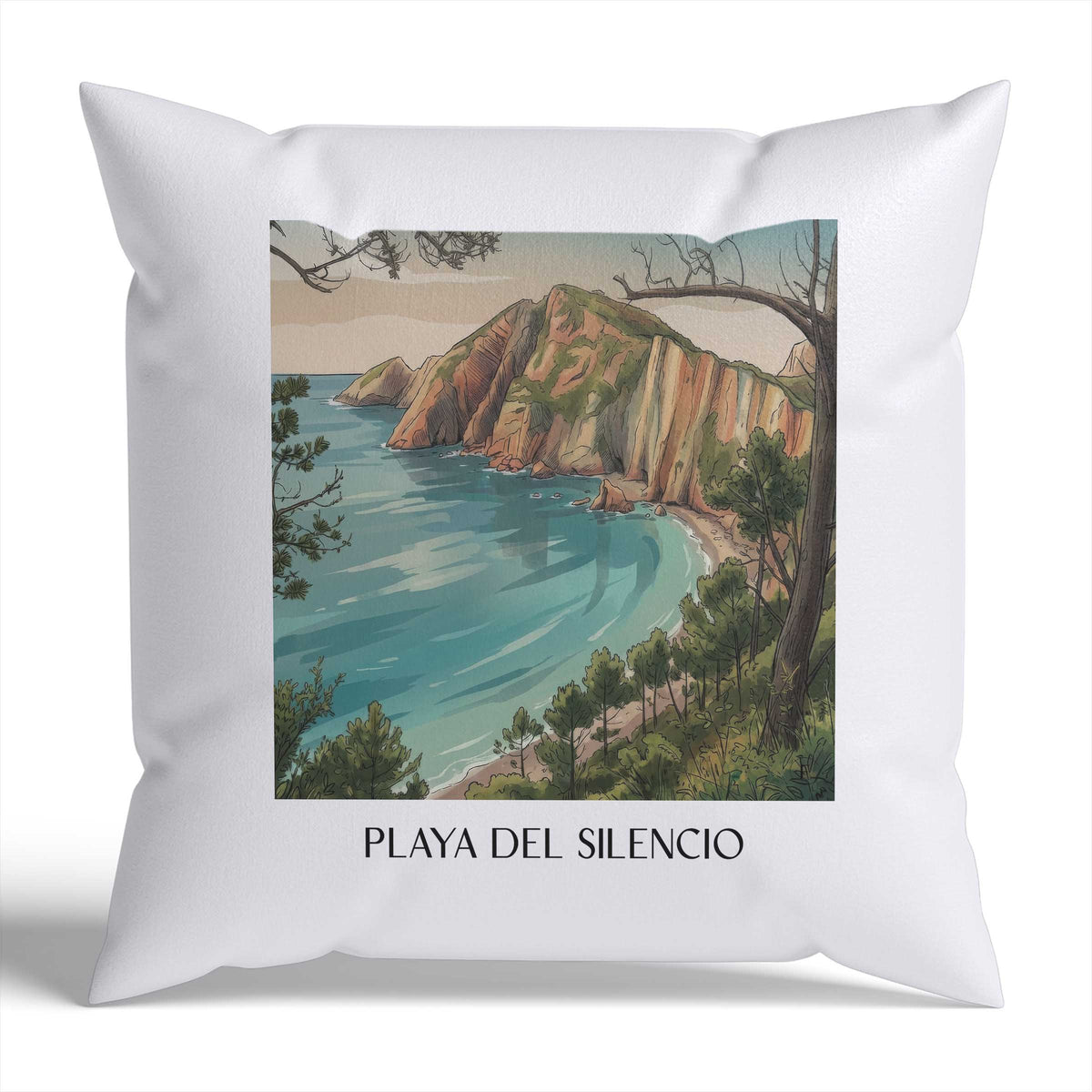 playa-del-silencio-cudillero-spanien-kissenbezug-aquarell
