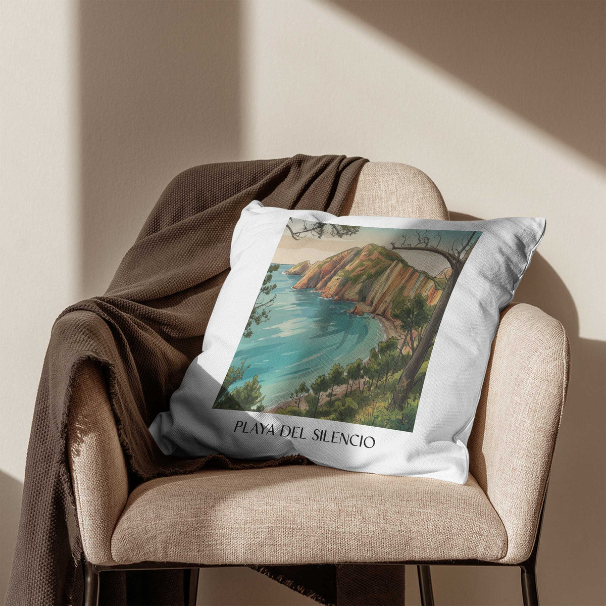 playa-del-silencio-cudillero-spanien-kissenbezug-aquarell