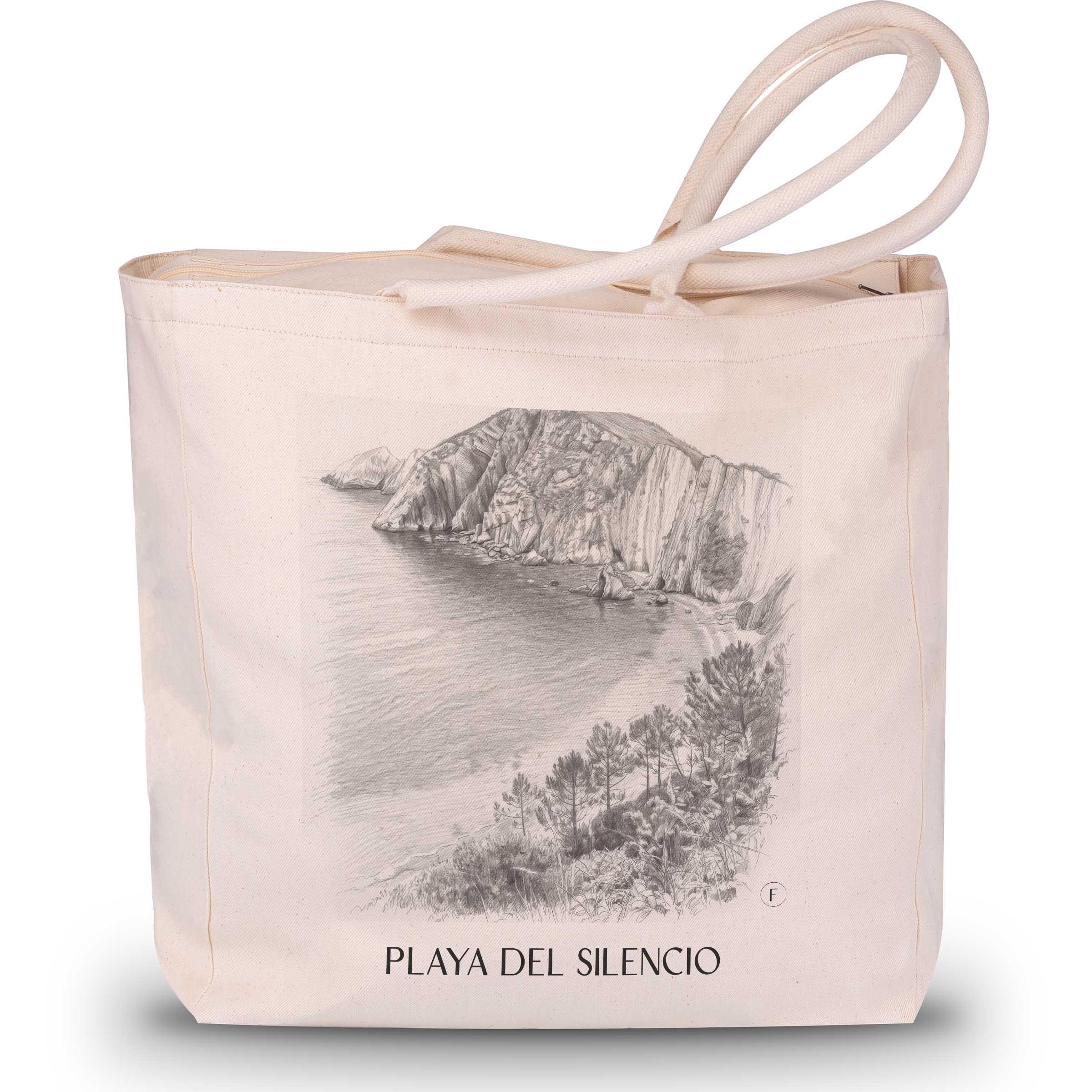 playa-del-silencio-cudillero-spanien-einkaufstasche-bleistift-zeichnung-drawing