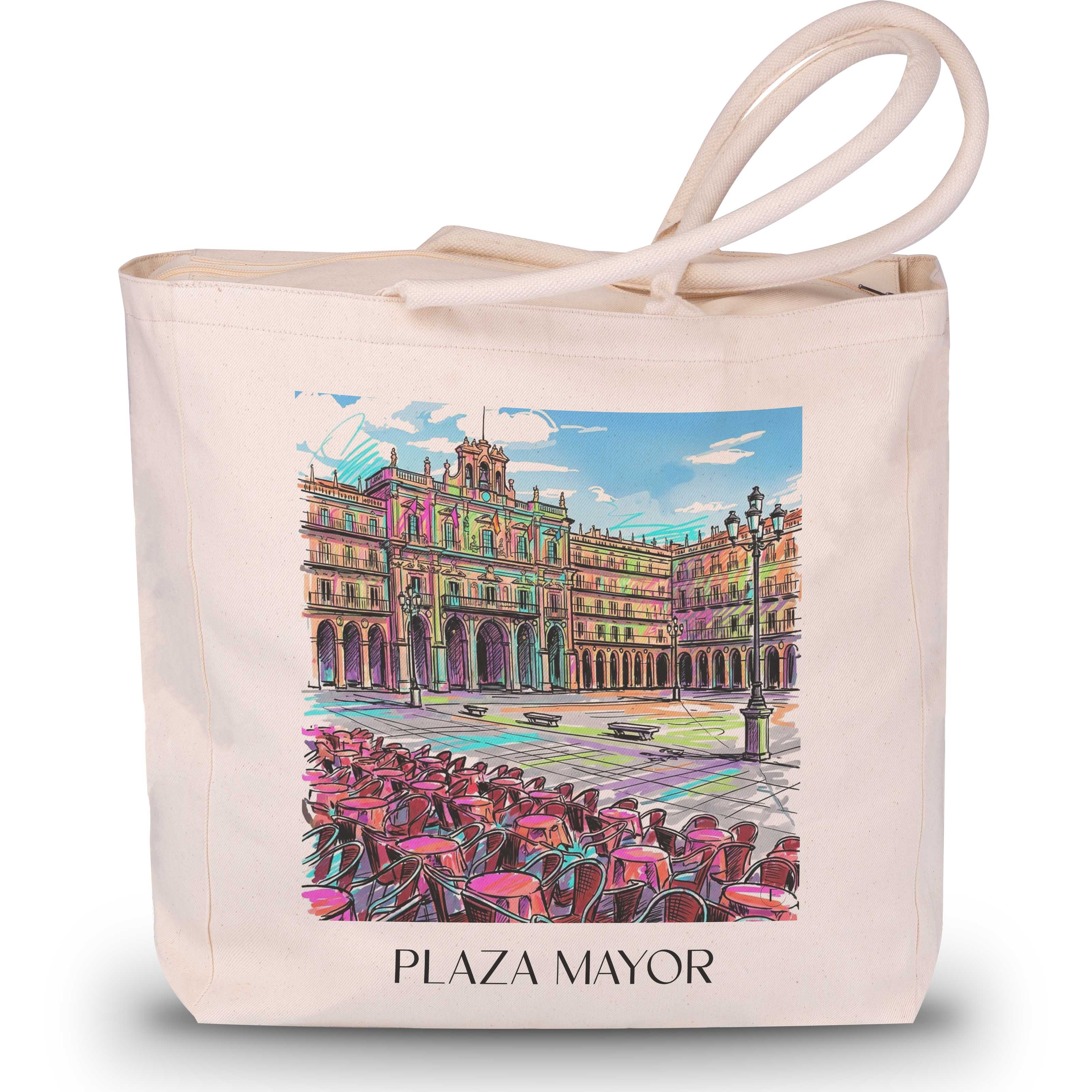 plaza-mayor-salamanca-spanien-einkaufstasche-graffiti