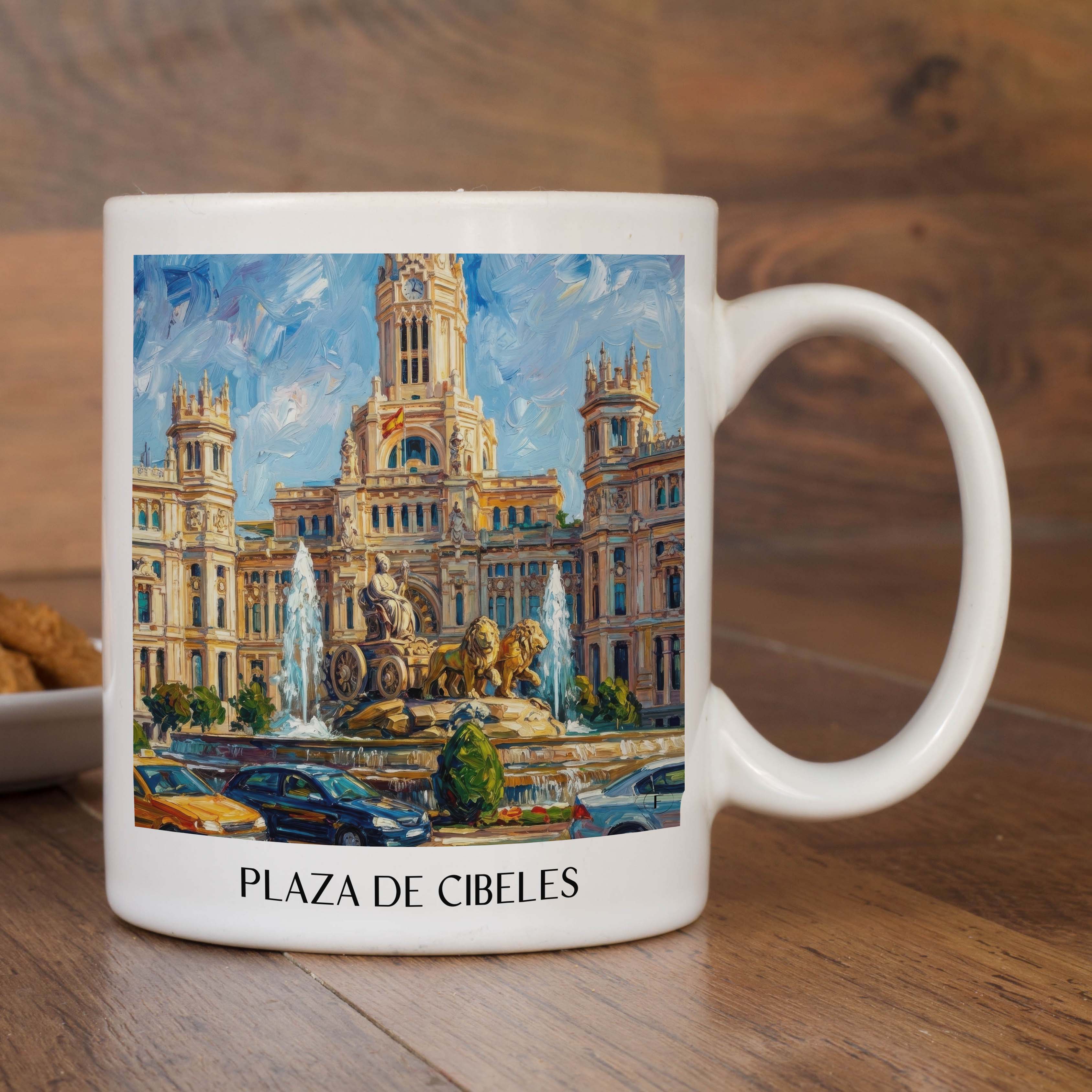plaza-de-cibeles-madrid-spanien-kaffeebecher-oil-painting-oelgemaelde