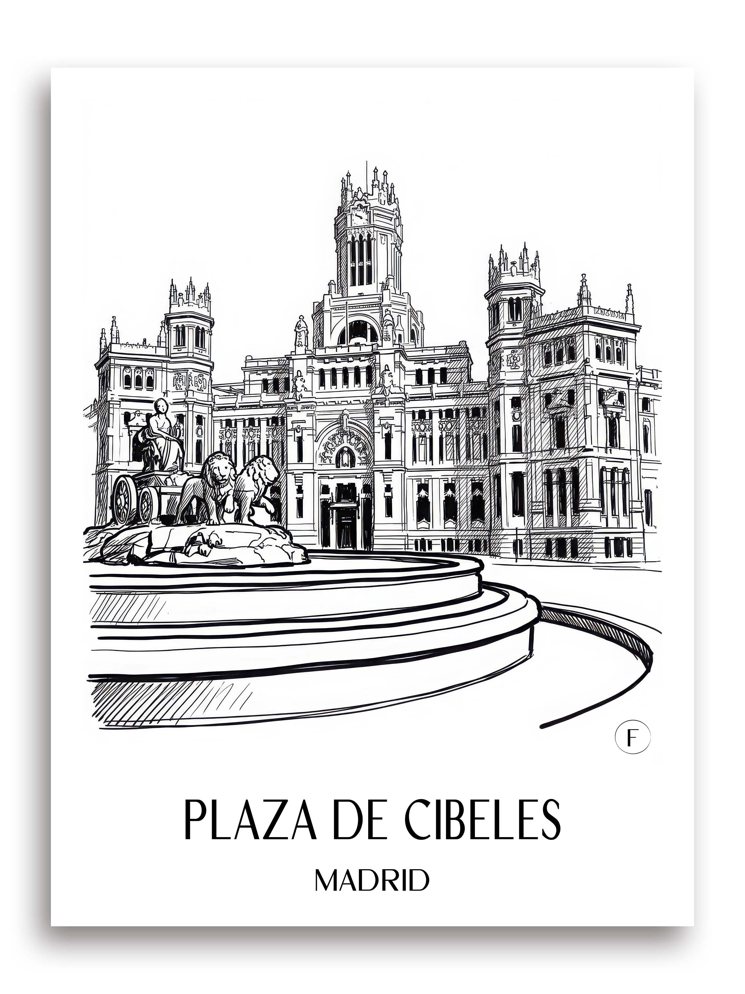 plaza-de-cibeles-madrid-spanien-poster-skizze