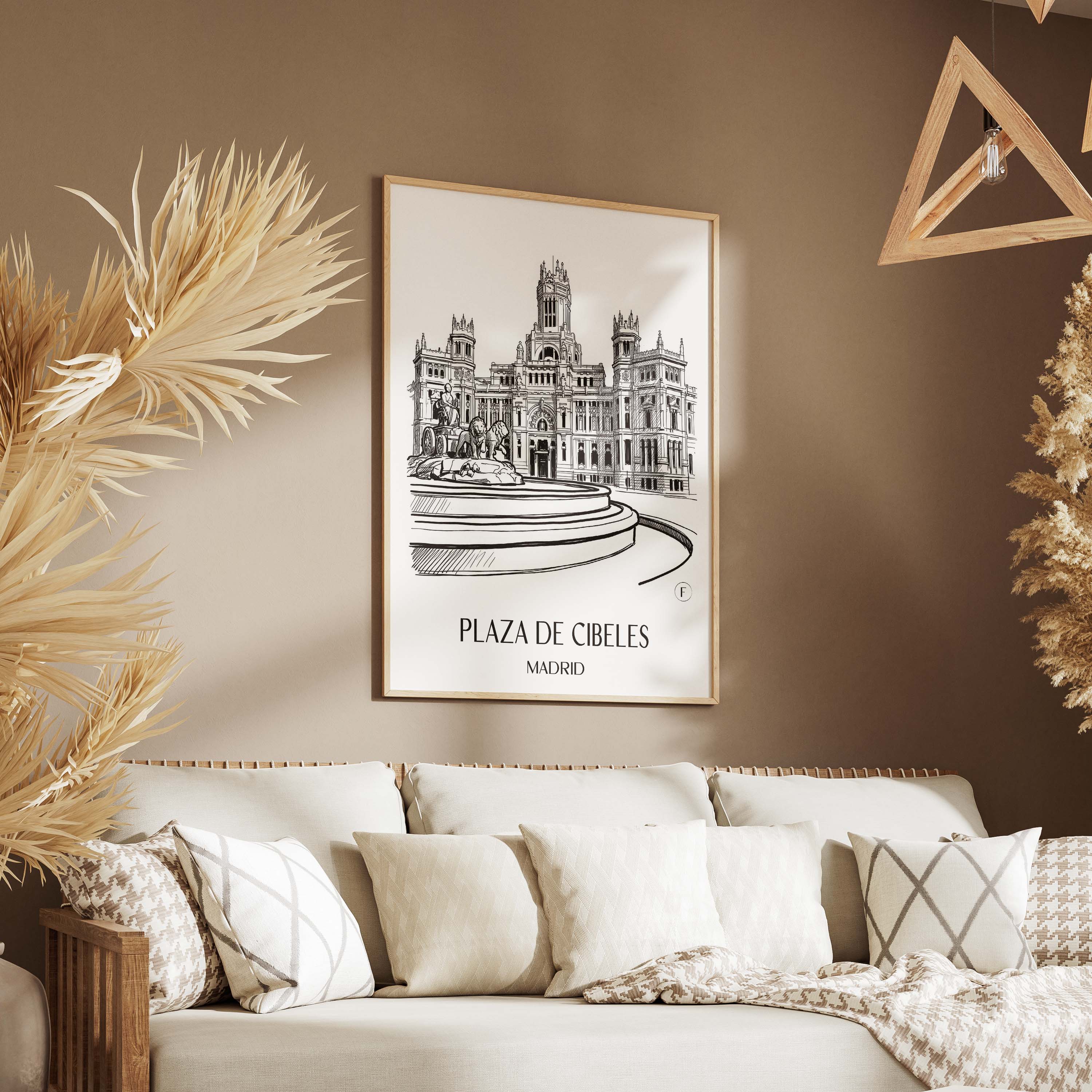 plaza-de-cibeles-madrid-spanien-poster-skizze
