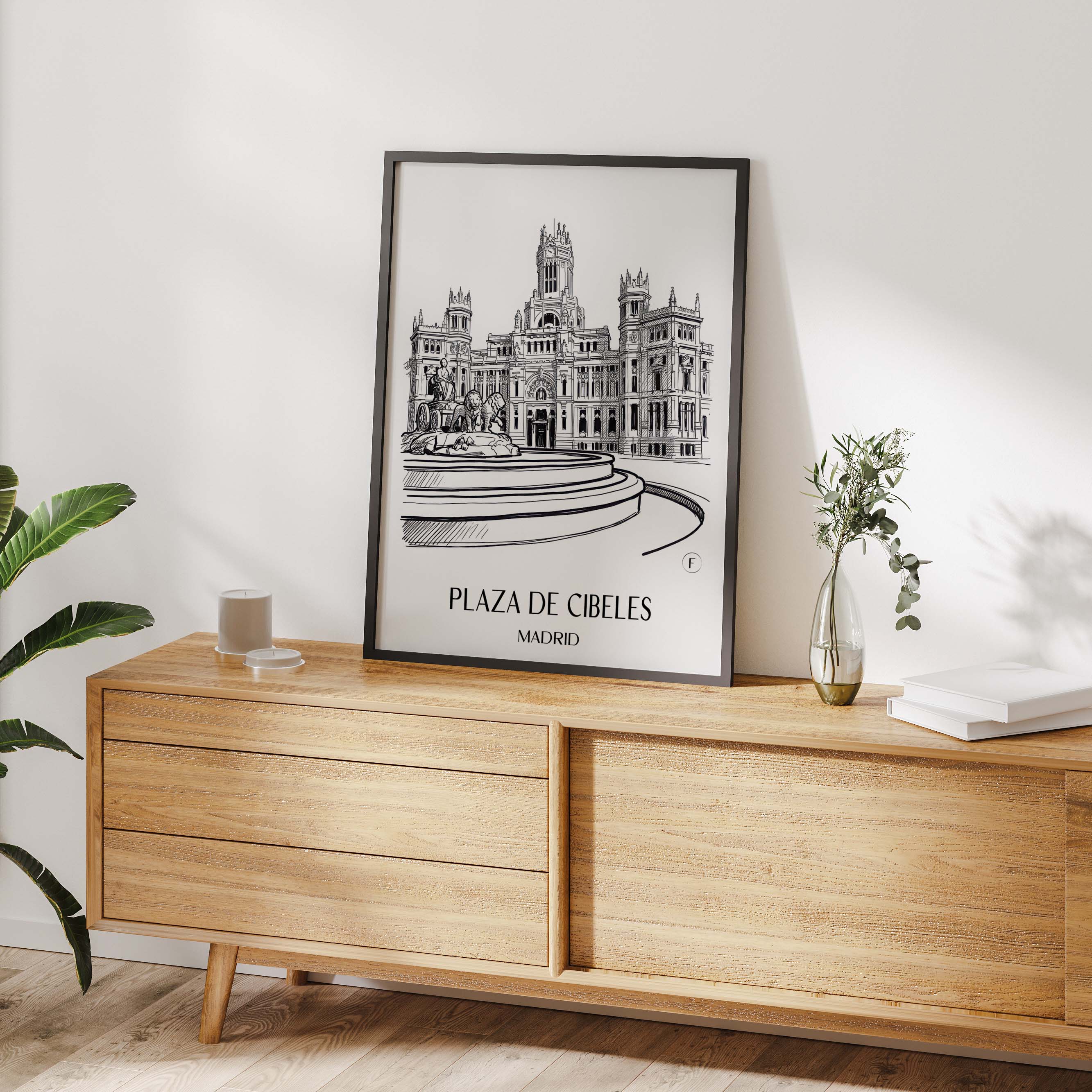 plaza-de-cibeles-madrid-spanien-poster-skizze