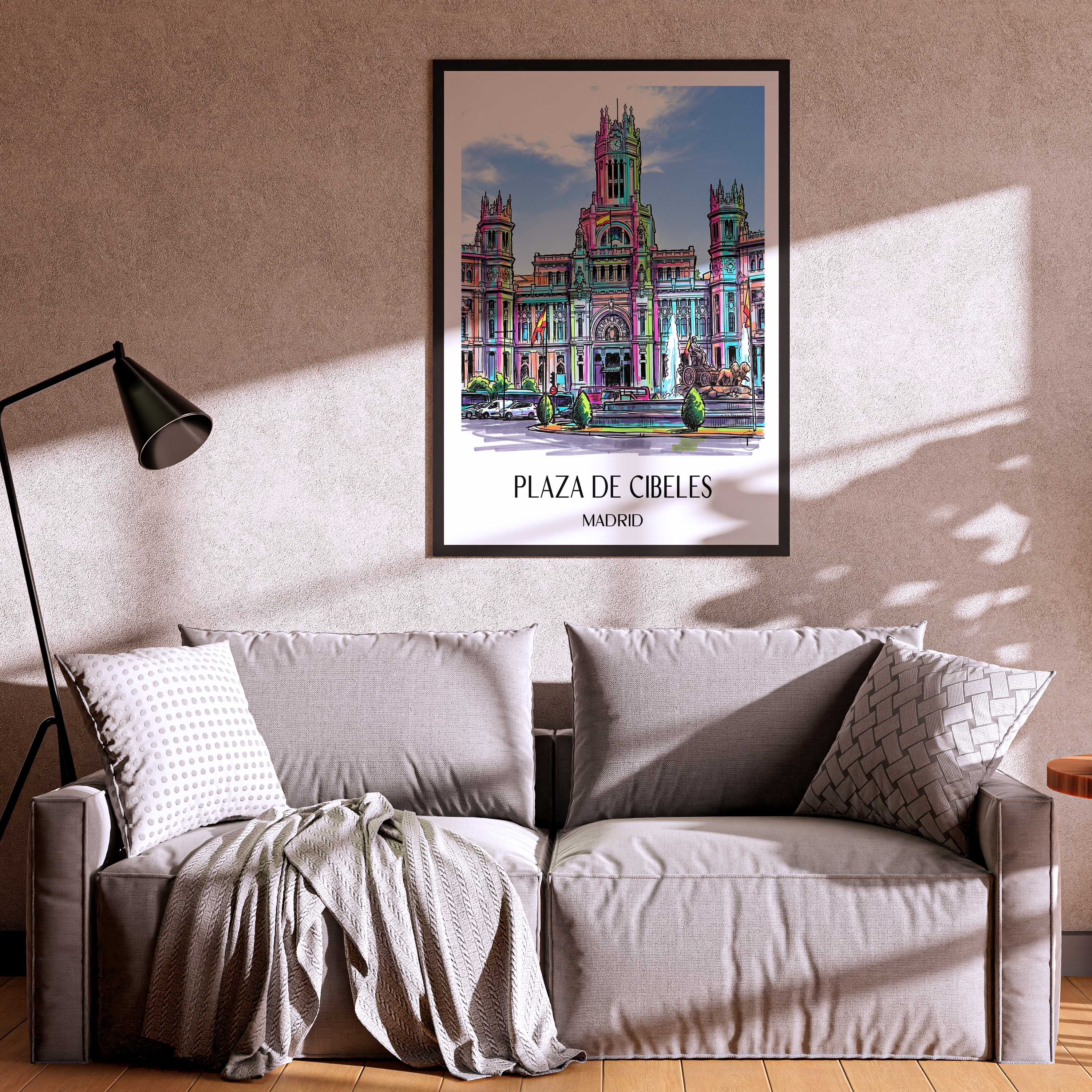 plaza-de-cibeles-madrid-spanien-poster-graffiti