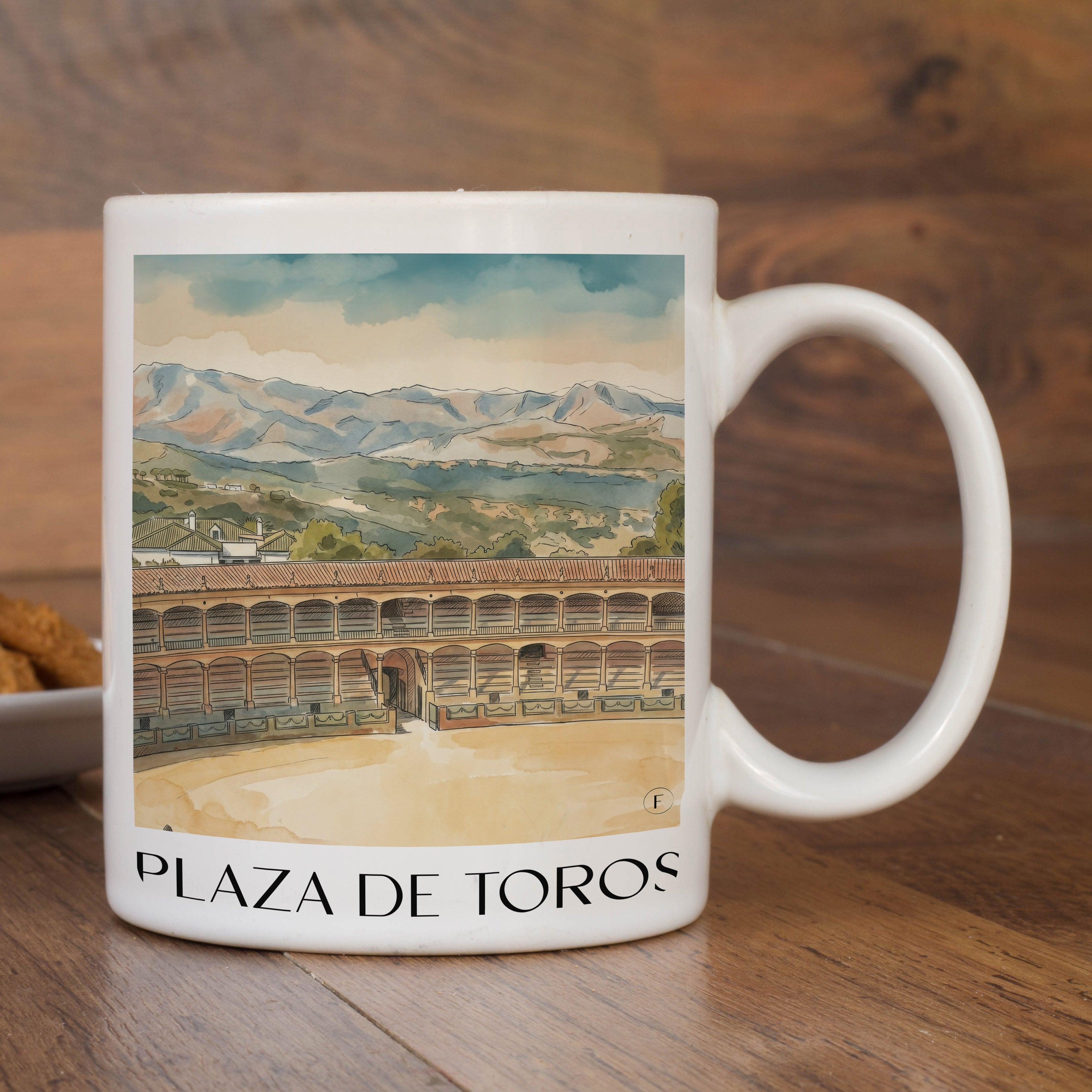 plaza-de-toros-ronda-spanien-kaffeebecher-aquarell