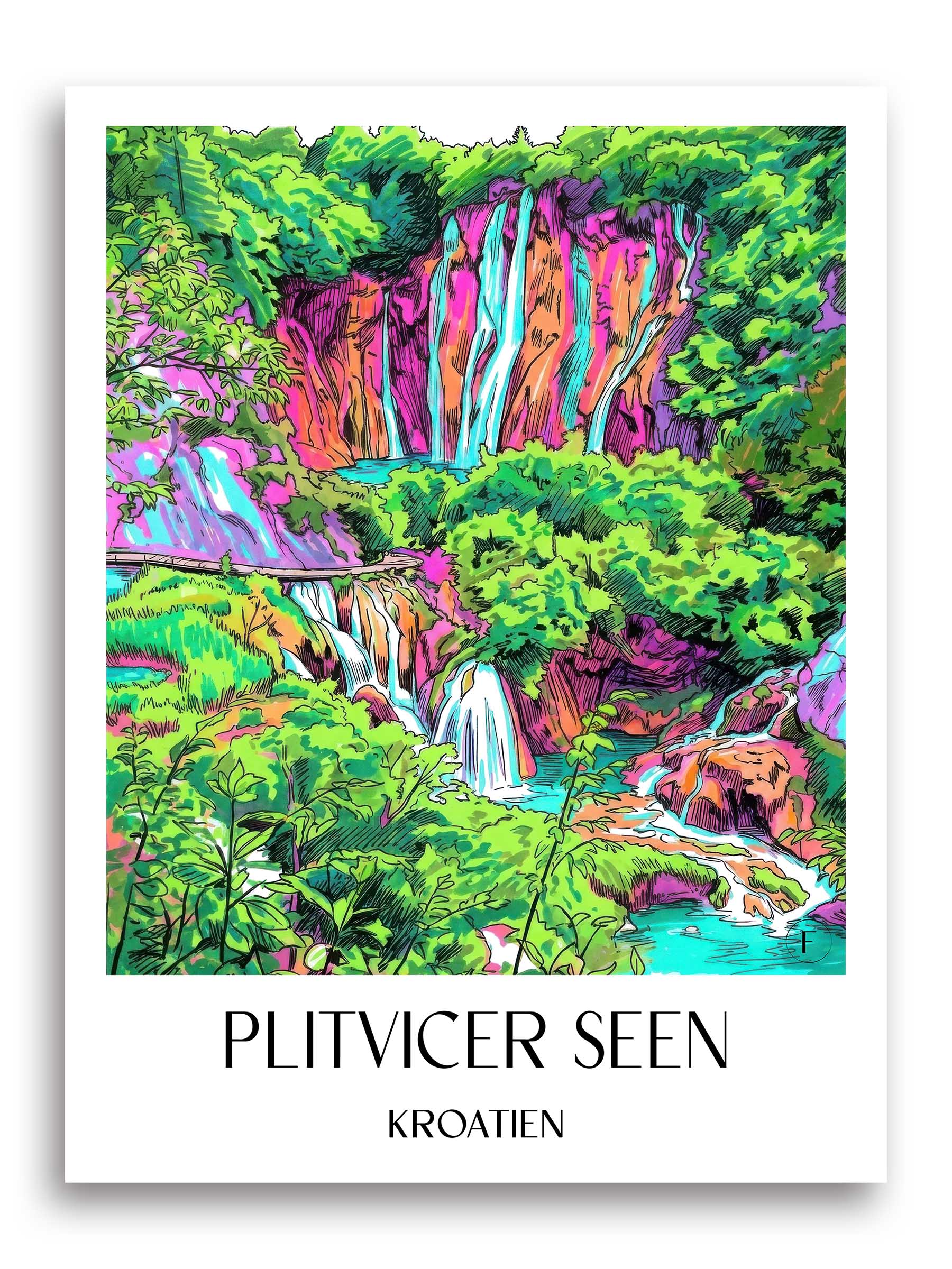 plitvicer-seen-kroatien-poster-graffiti