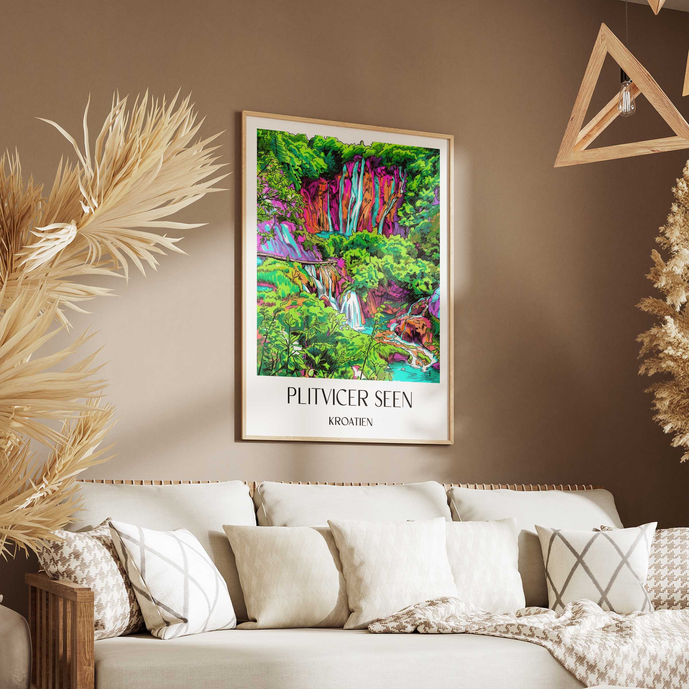 plitvicer-seen-kroatien-poster-graffiti