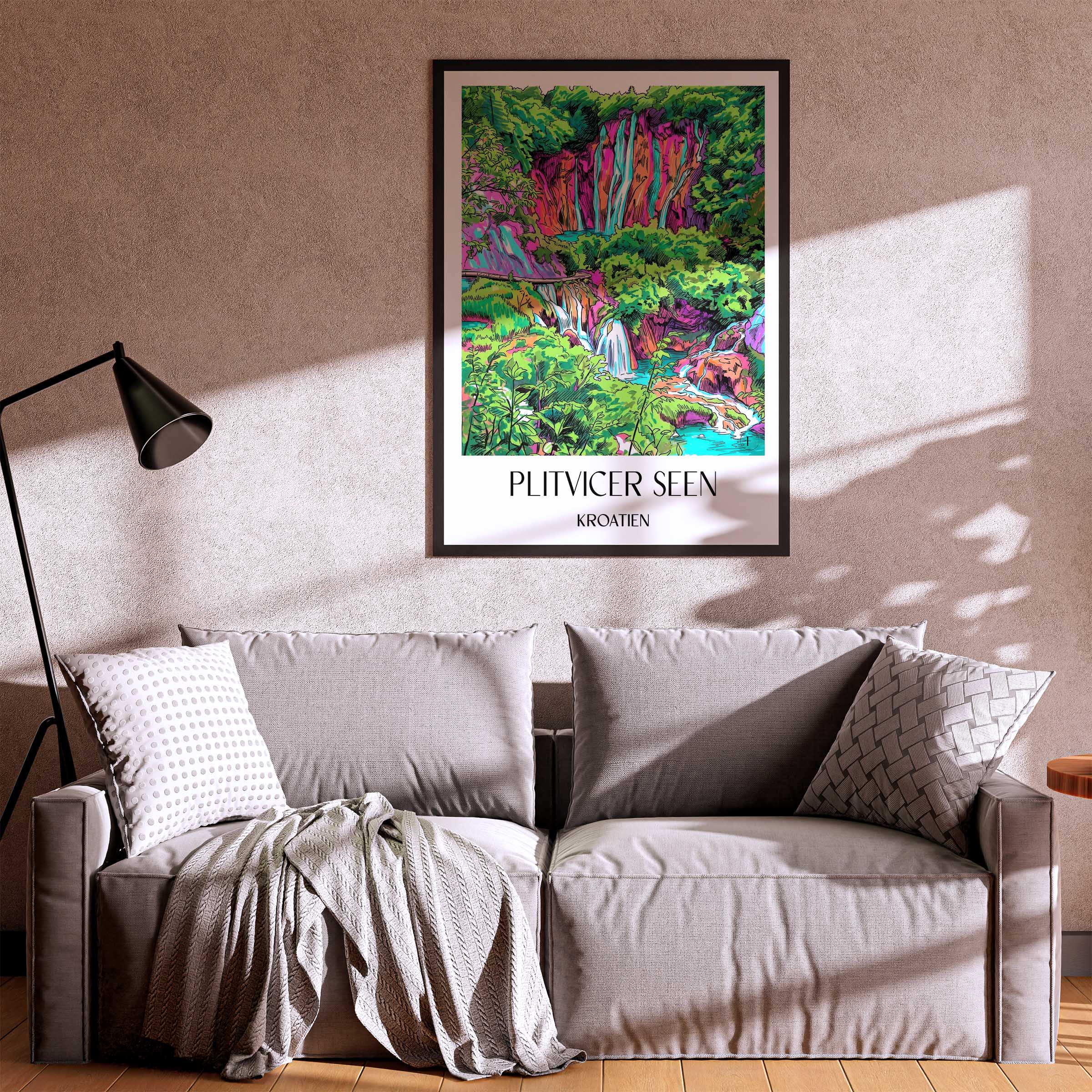 plitvicer-seen-kroatien-poster-graffiti