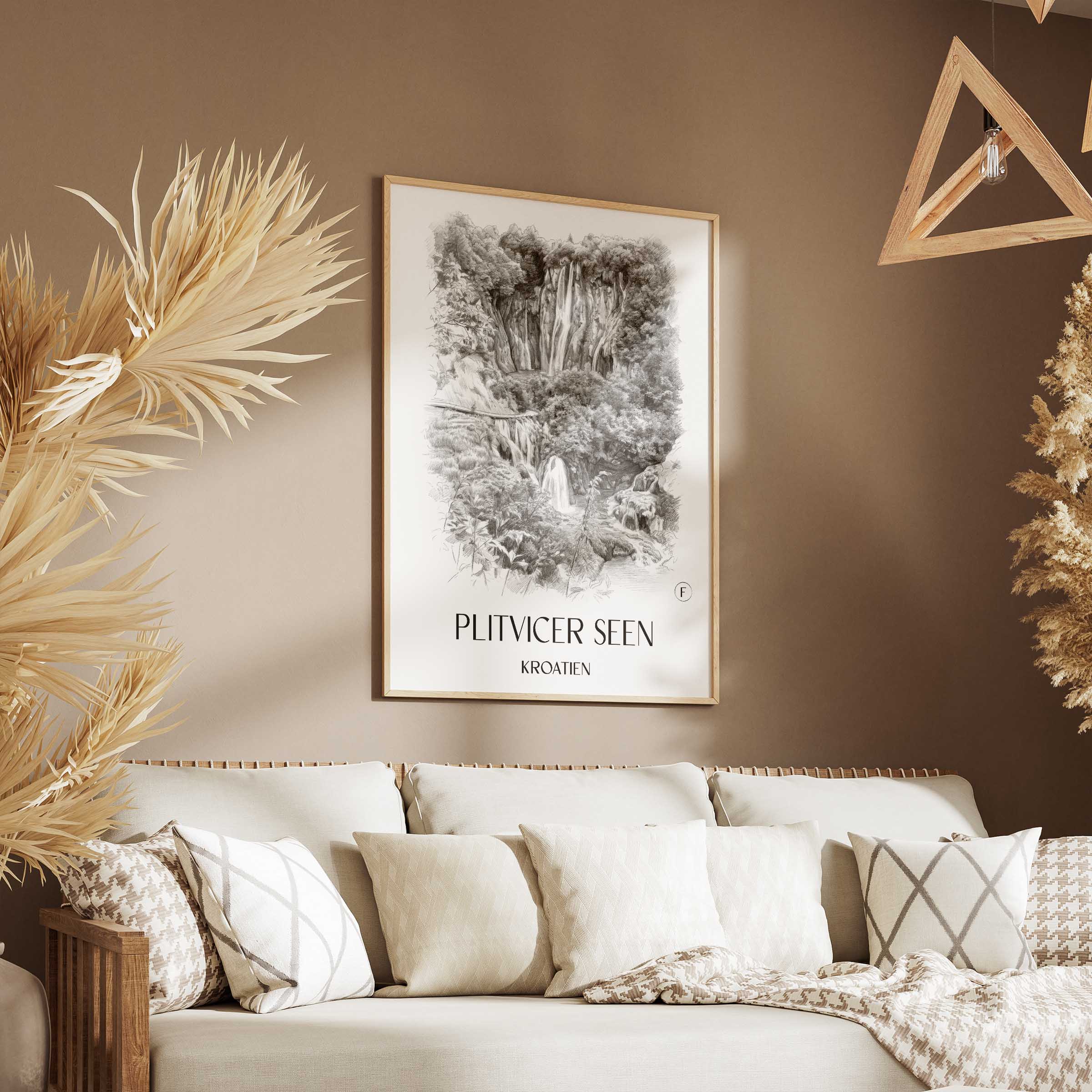 plitvicer-seen-kroatien-poster-bleistift-zeichnung-drawing