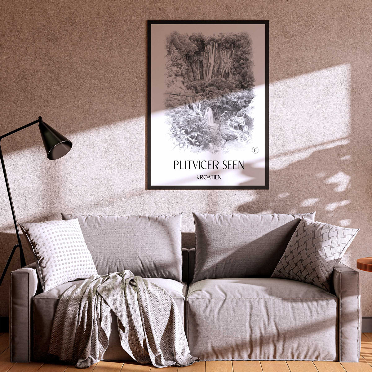 plitvicer-seen-kroatien-poster-bleistift-zeichnung-drawing