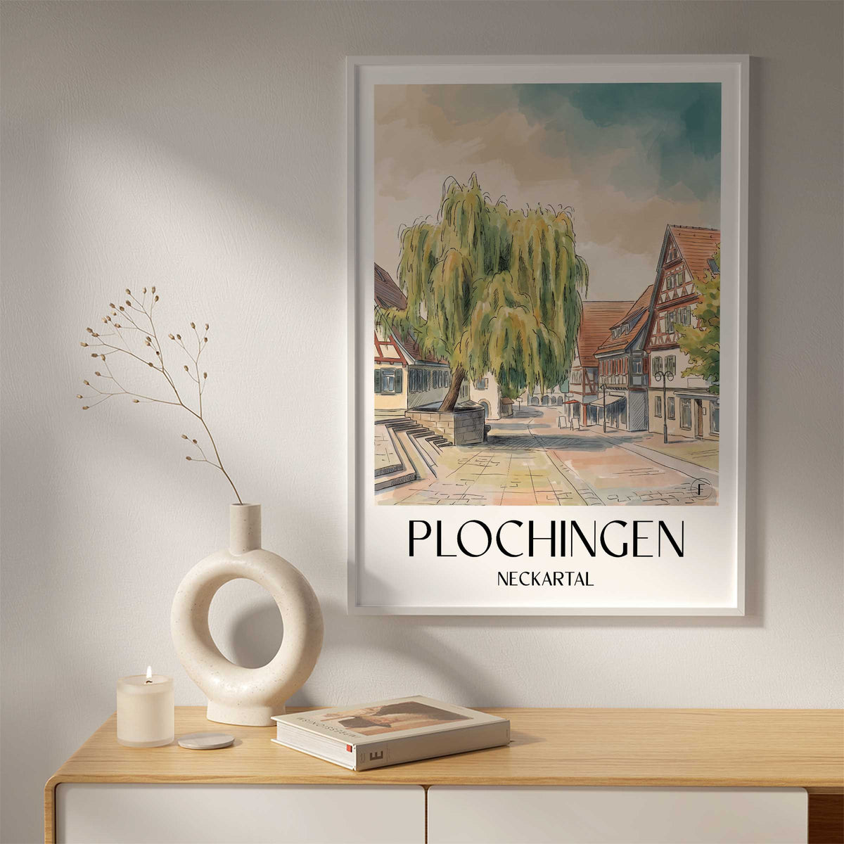 plochingen-neckartal-deutschland-poster-aquarell
