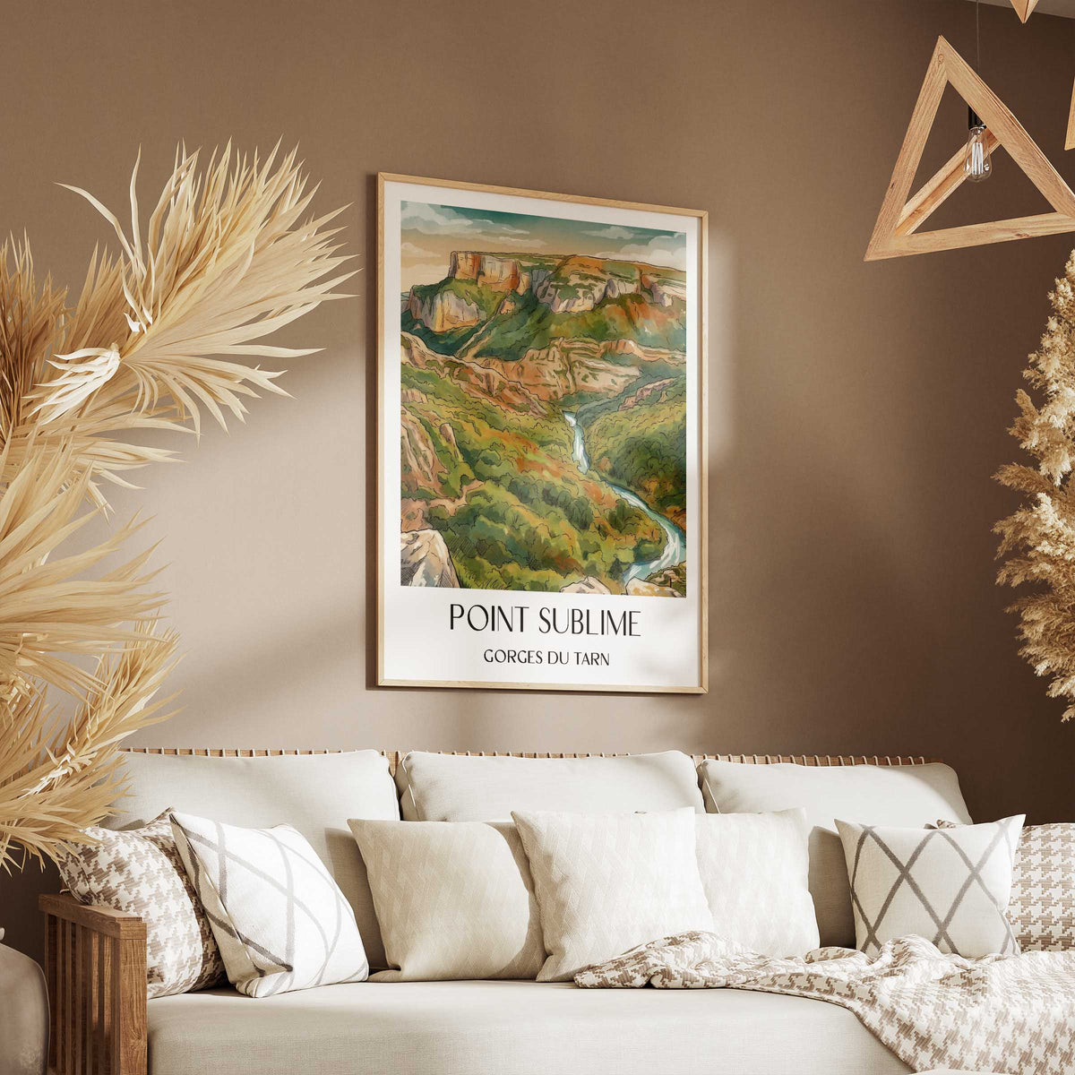 point-sublime-gorges-du-tarn-frankreich-poster-aquarell