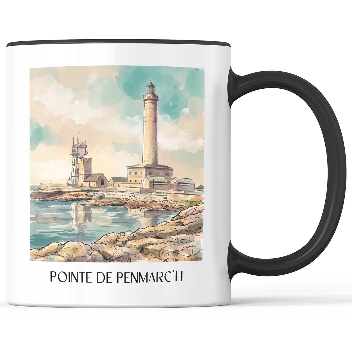 pointe-de-penmarc'h-pays-bigouden-frankreich-kaffeebecher-aquarell