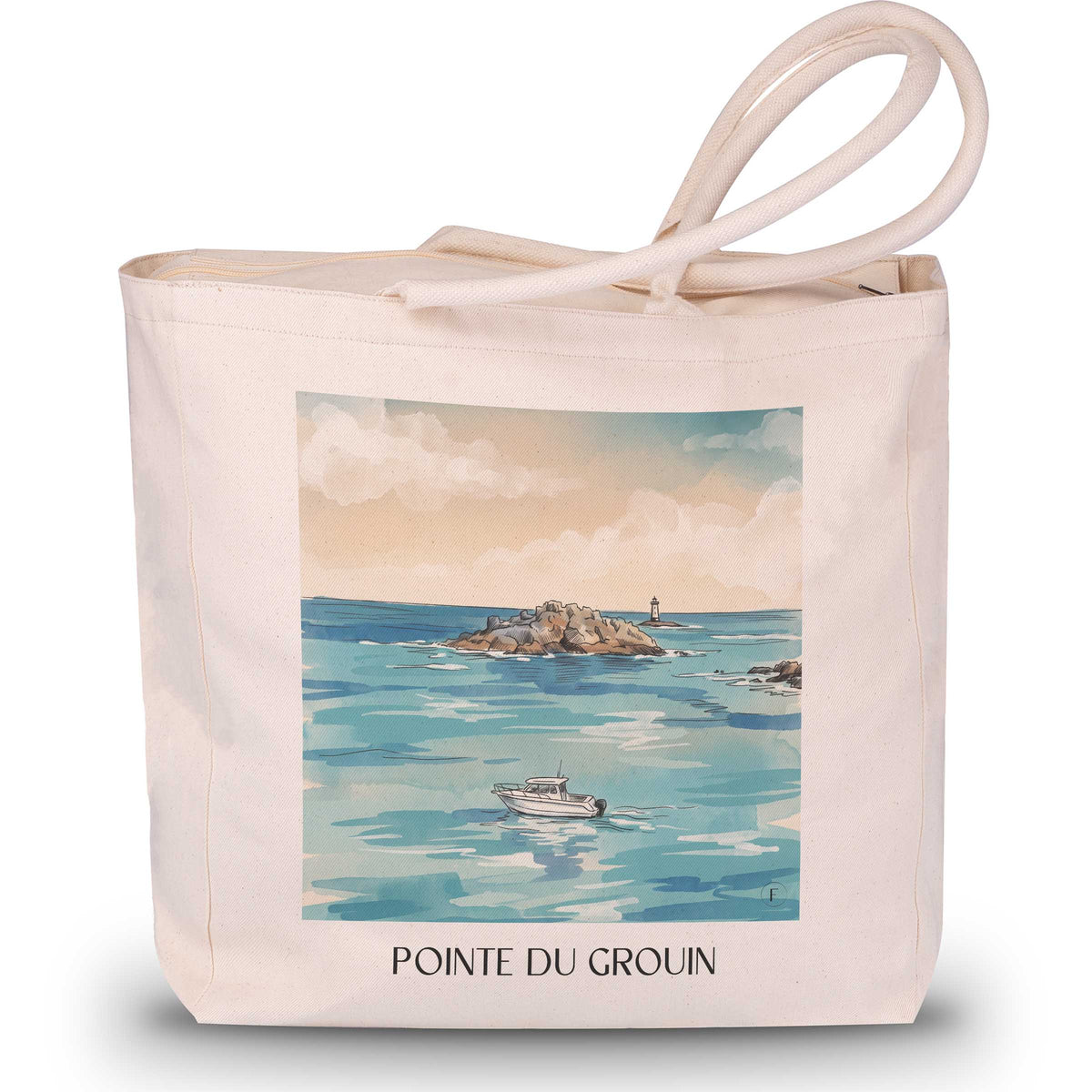 pointe-du-grouin-cancale-frankreich-einkaufstasche-aquarell