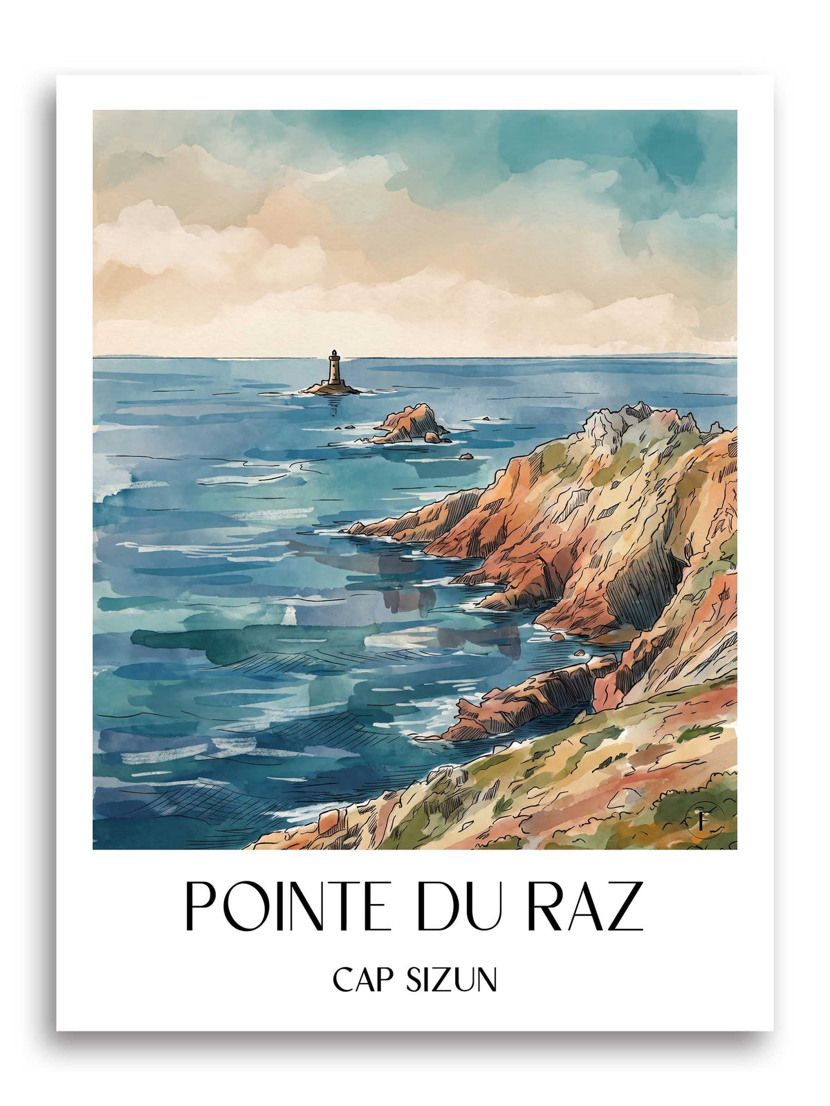pointe-du-raz-cap-sizun-frankreich-poster-aquarell