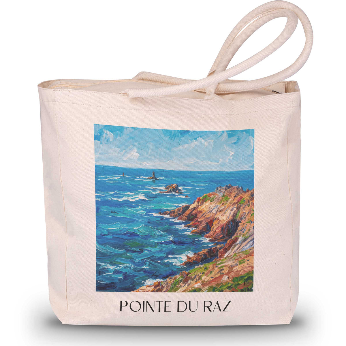 pointe-du-raz-cap-sizun-frankreich-einkaufstasche-oil-painting-oelgemaelde