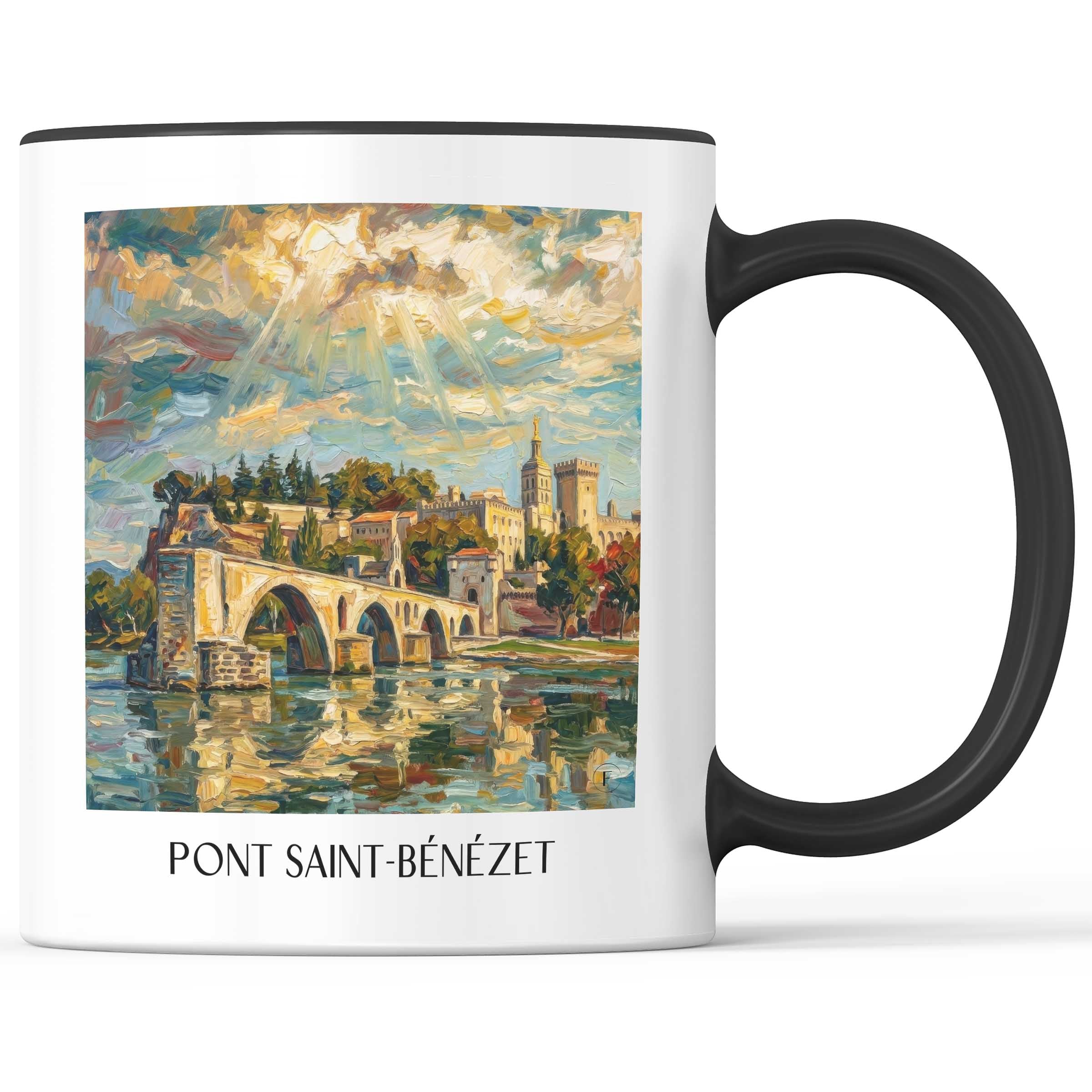 pont-saint-bénézet-avignon-frankreich-kaffeebecher-oil-painting-oelgemaelde