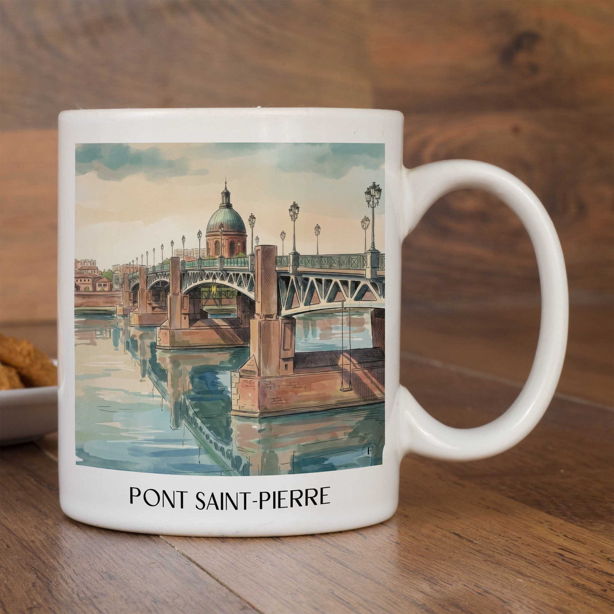 pont-saint-pierre-toulouse-frankreich-kaffeebecher-aquarell