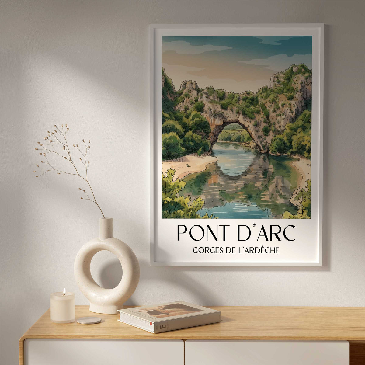 pont-d'arc-gorges-de-l'ardèche-frankreich-poster-aquarell