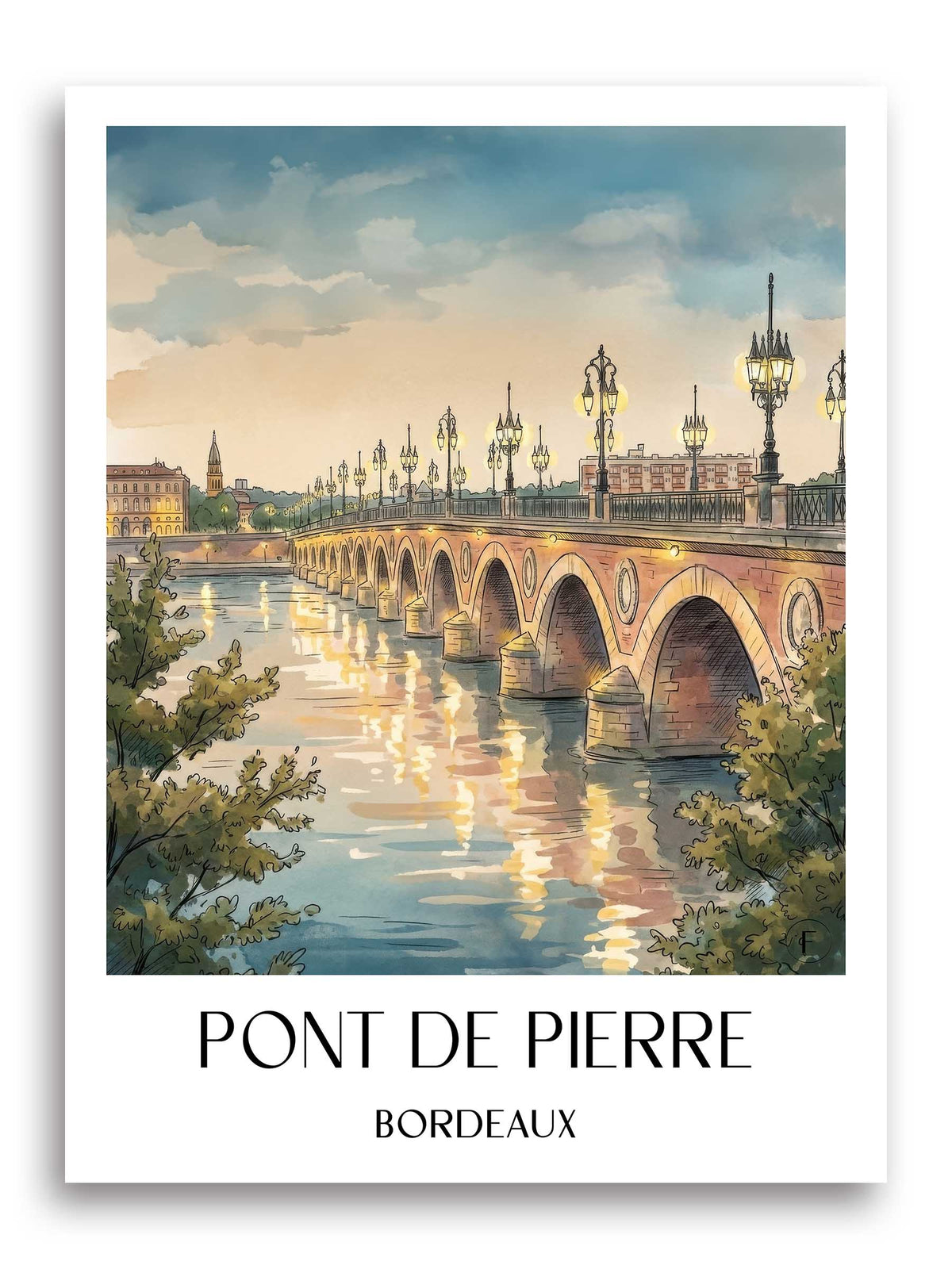 pont-de-pierre-bordeaux-frankreich-poster-aquarell