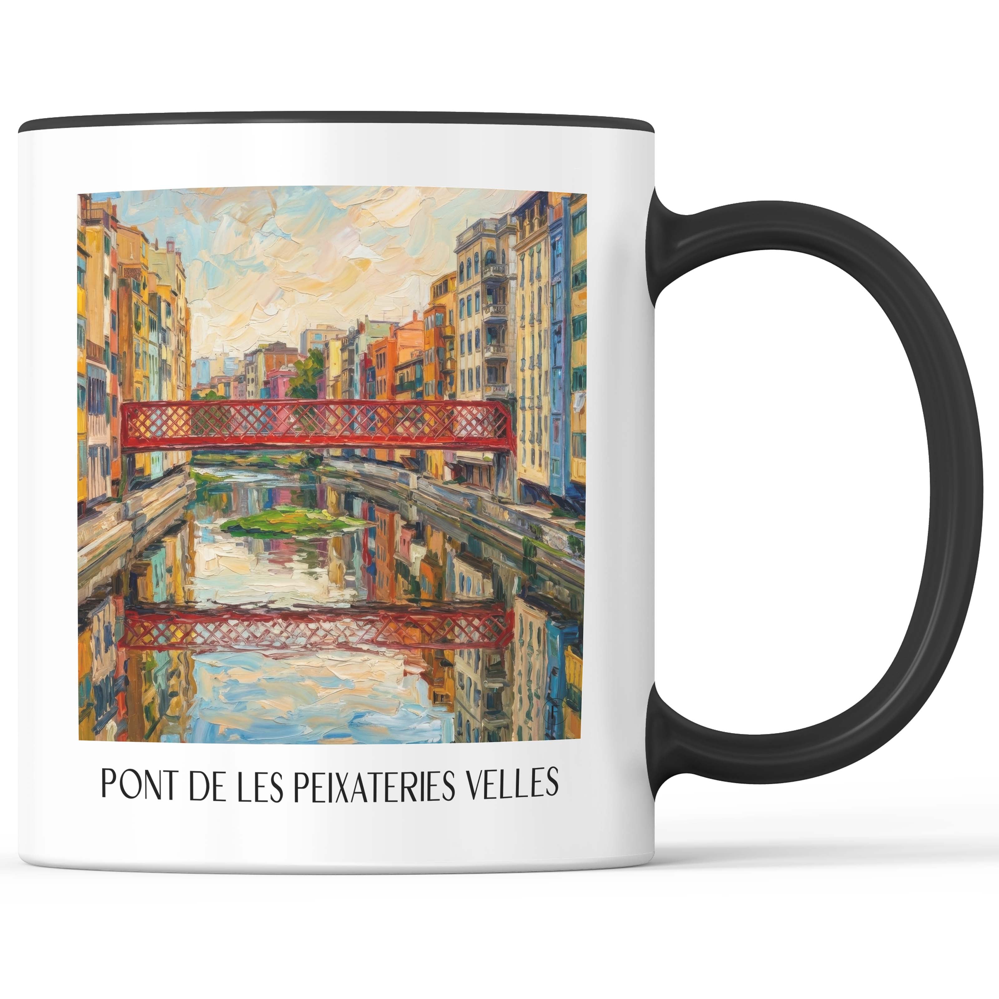 pont-de-les-peixateries-velles-girona-spanien-kaffeebecher-oil-painting-oelgemaelde