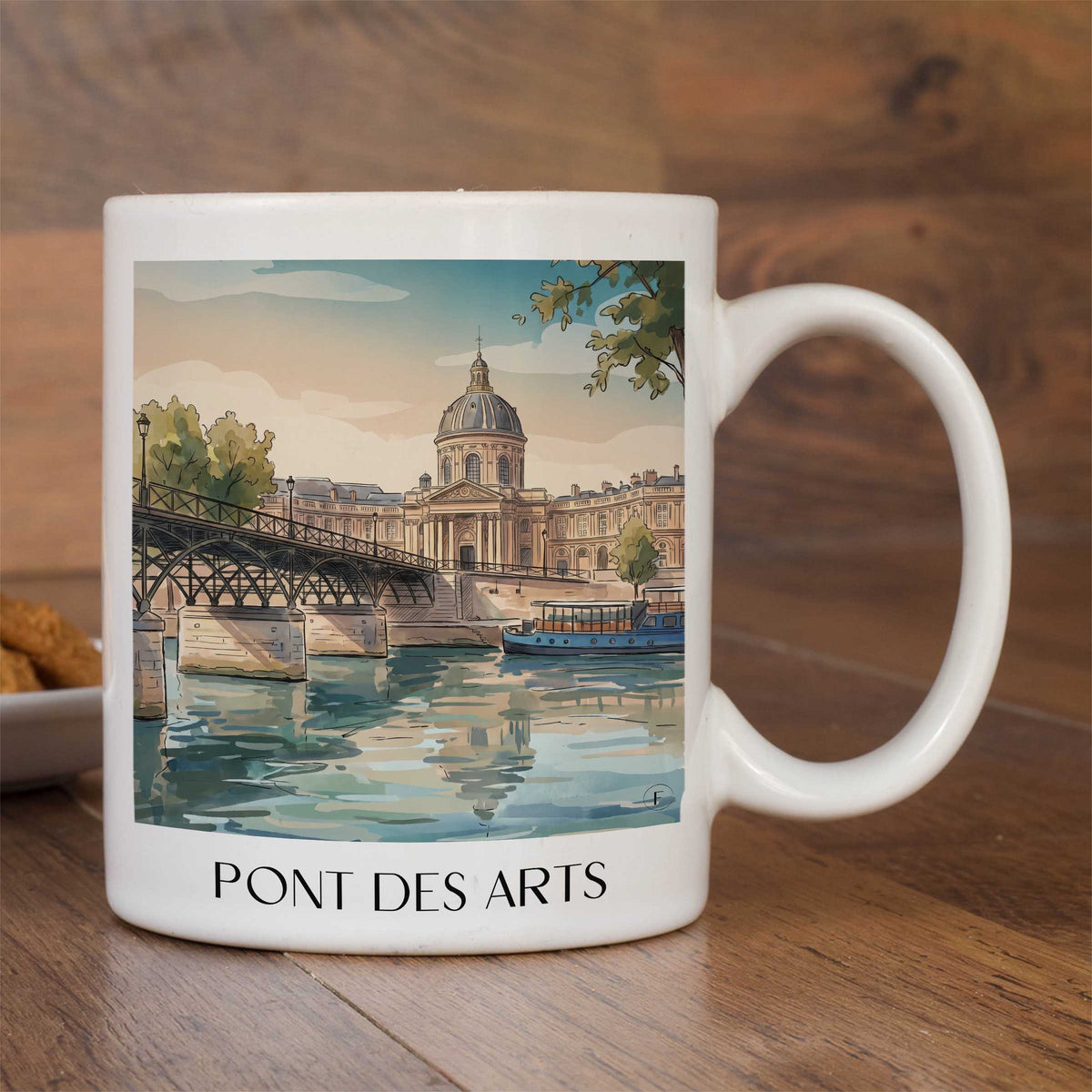 pont-des-arts-paris-frankreich-kaffeebecher-aquarell