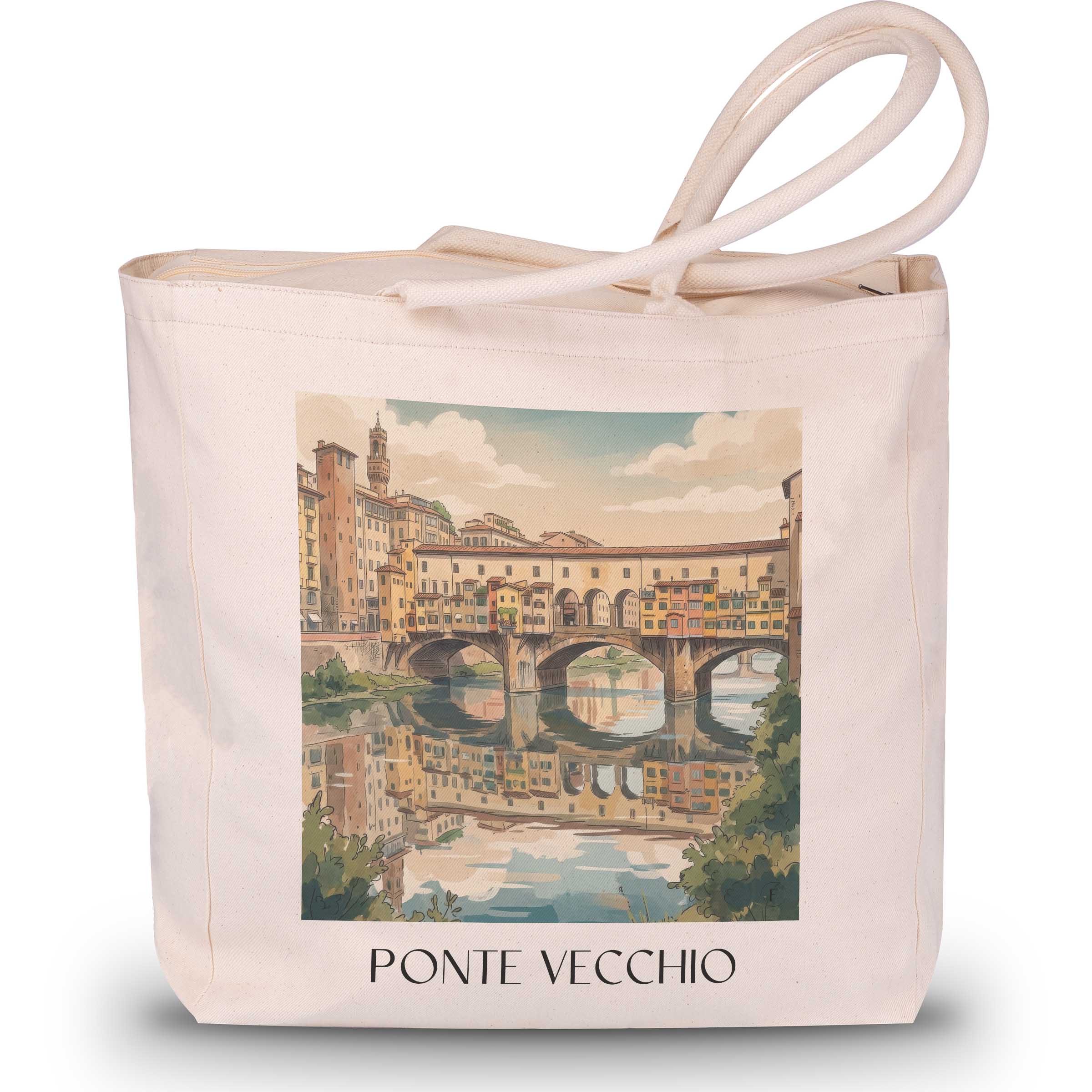 ponte-vecchio-florenz-italien-einkaufstasche-aquarell