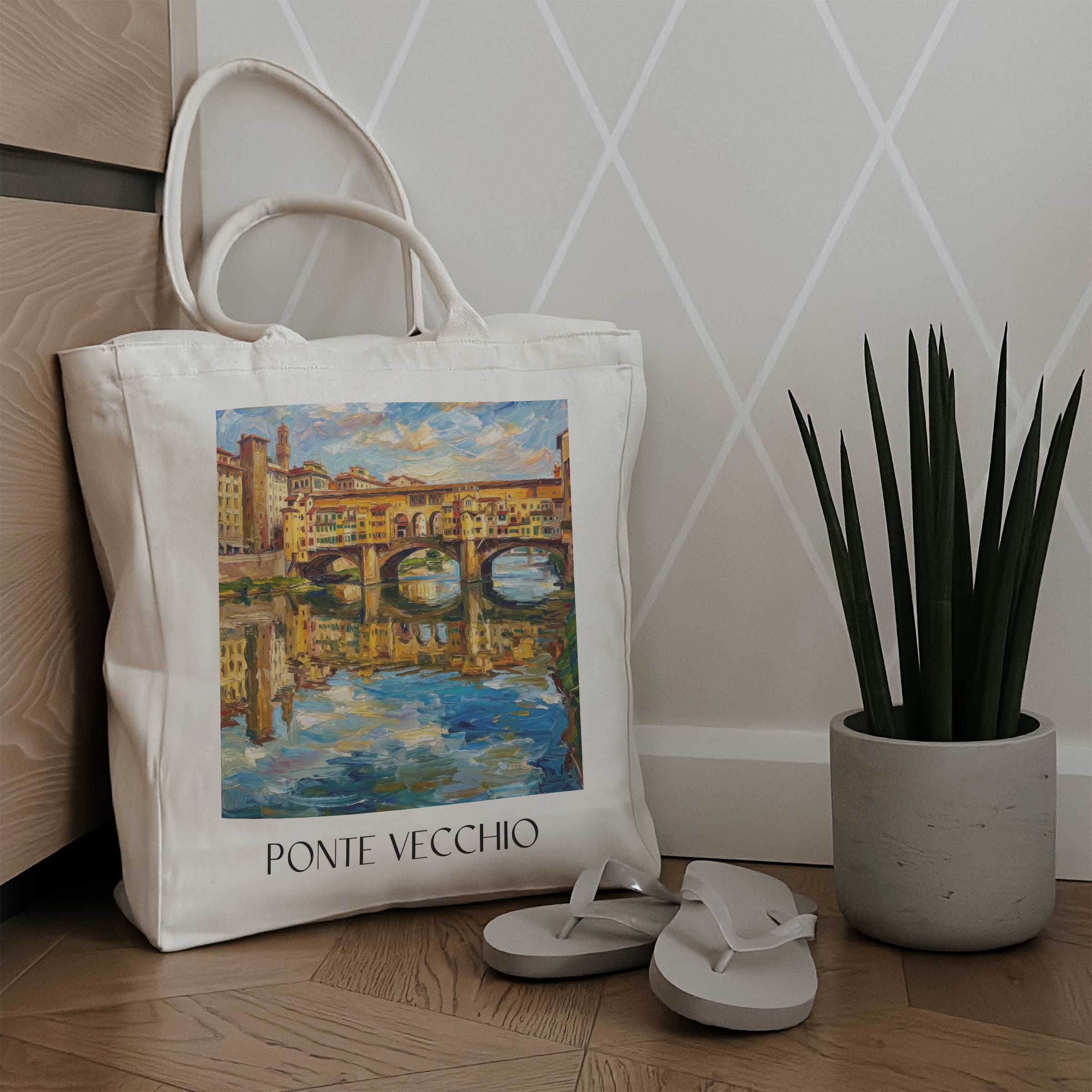 ponte-vecchio-florenz-italien-einkaufstasche-oil-painting-oelgemaelde