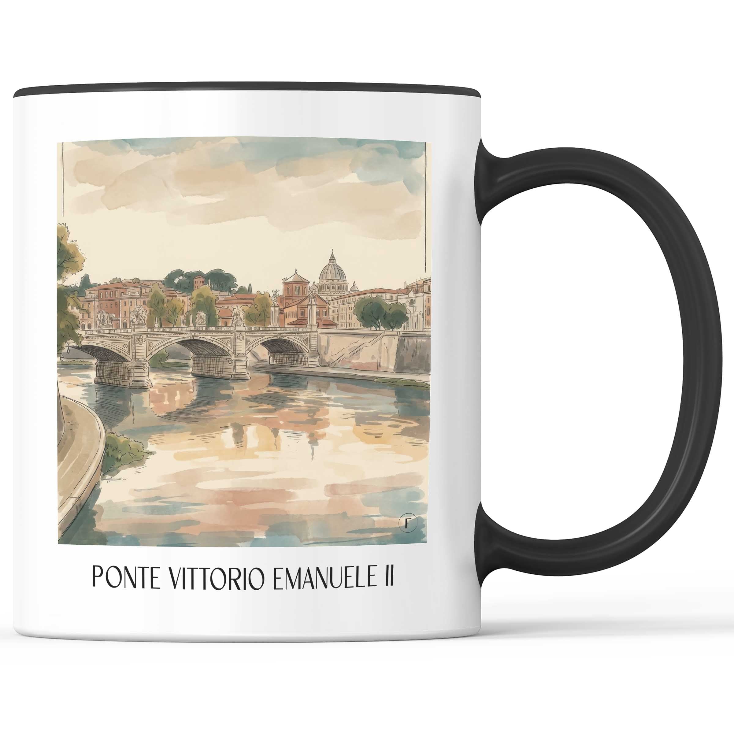 ponte-vittorio-emanuele-ii-rom-italien-kaffeebecher-aquarell