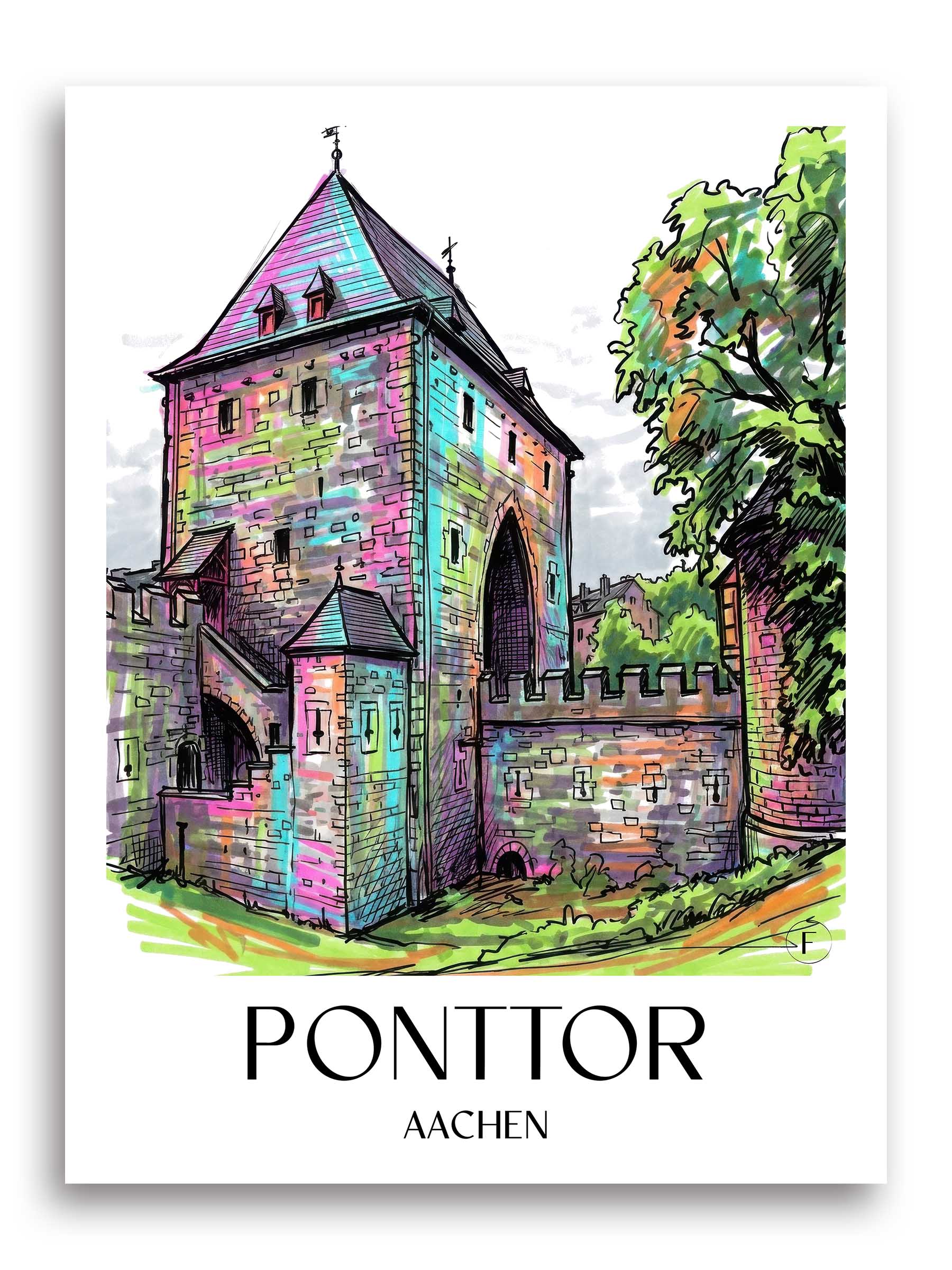 ponttor-aachen-deutschland-poster-graffiti