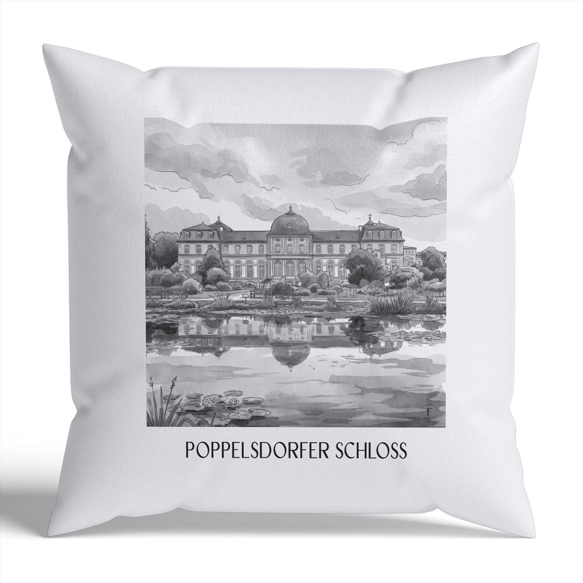 poppelsdorfer-schloss-bonn-deutschland-kissenbezug-aquarell-schwarz-weiss