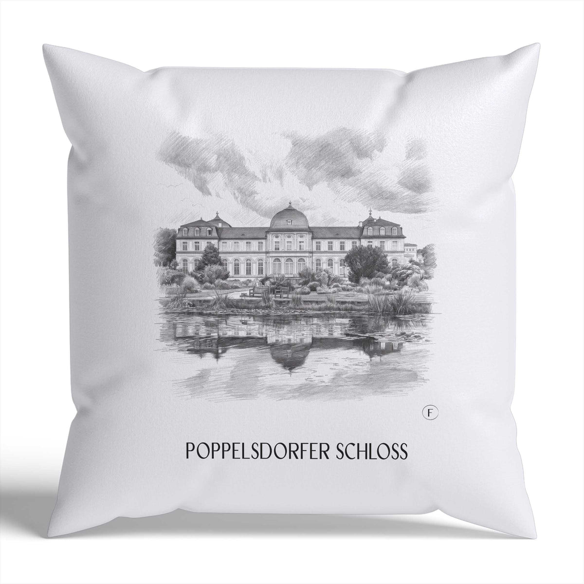 poppelsdorfer-schloss-bonn-deutschland-kissenbezug-bleistift-zeichnung-drawing