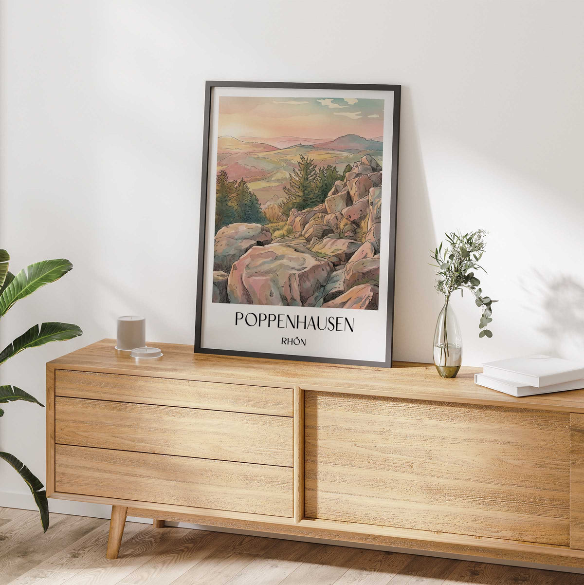 poppenhausen-rhön-deutschland-poster-aquarell