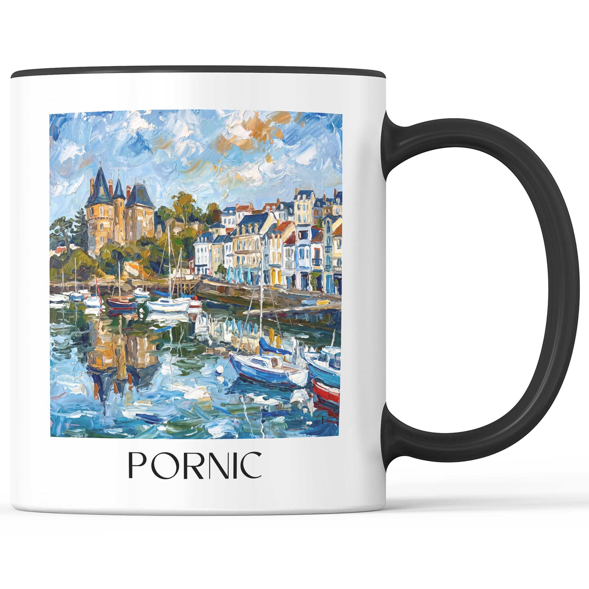 pornic-côte-de-jade-frankreich-kaffeebecher-oil-painting-oelgemaelde