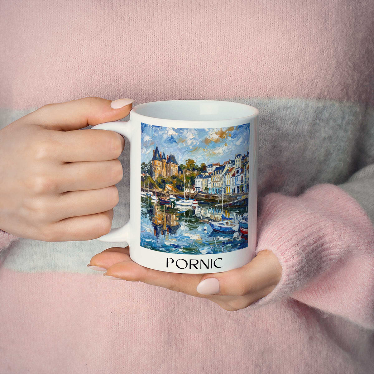 pornic-côte-de-jade-frankreich-kaffeebecher-oil-painting-oelgemaelde
