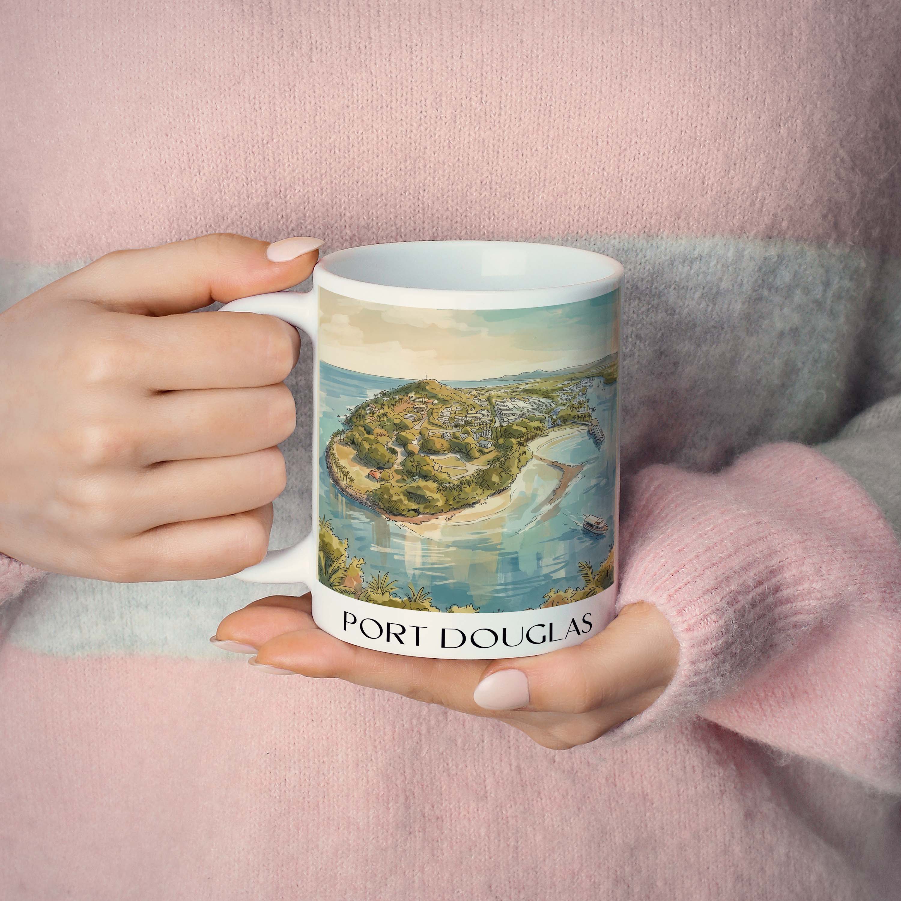 port-douglas-australien-australien-kaffeebecher-aquarell