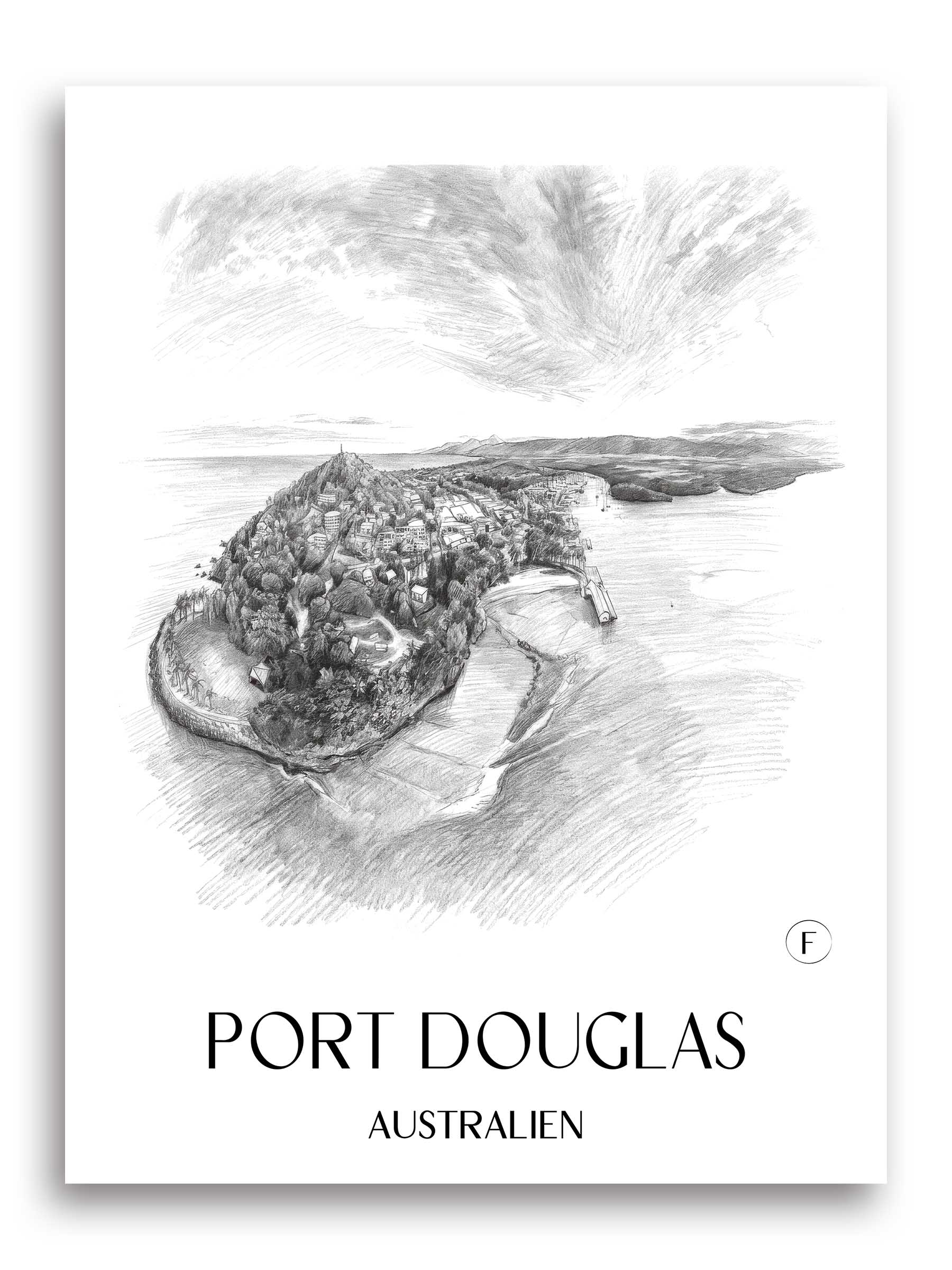 port-douglas-australien-australien-poster-bleistift-zeichnung-drawing