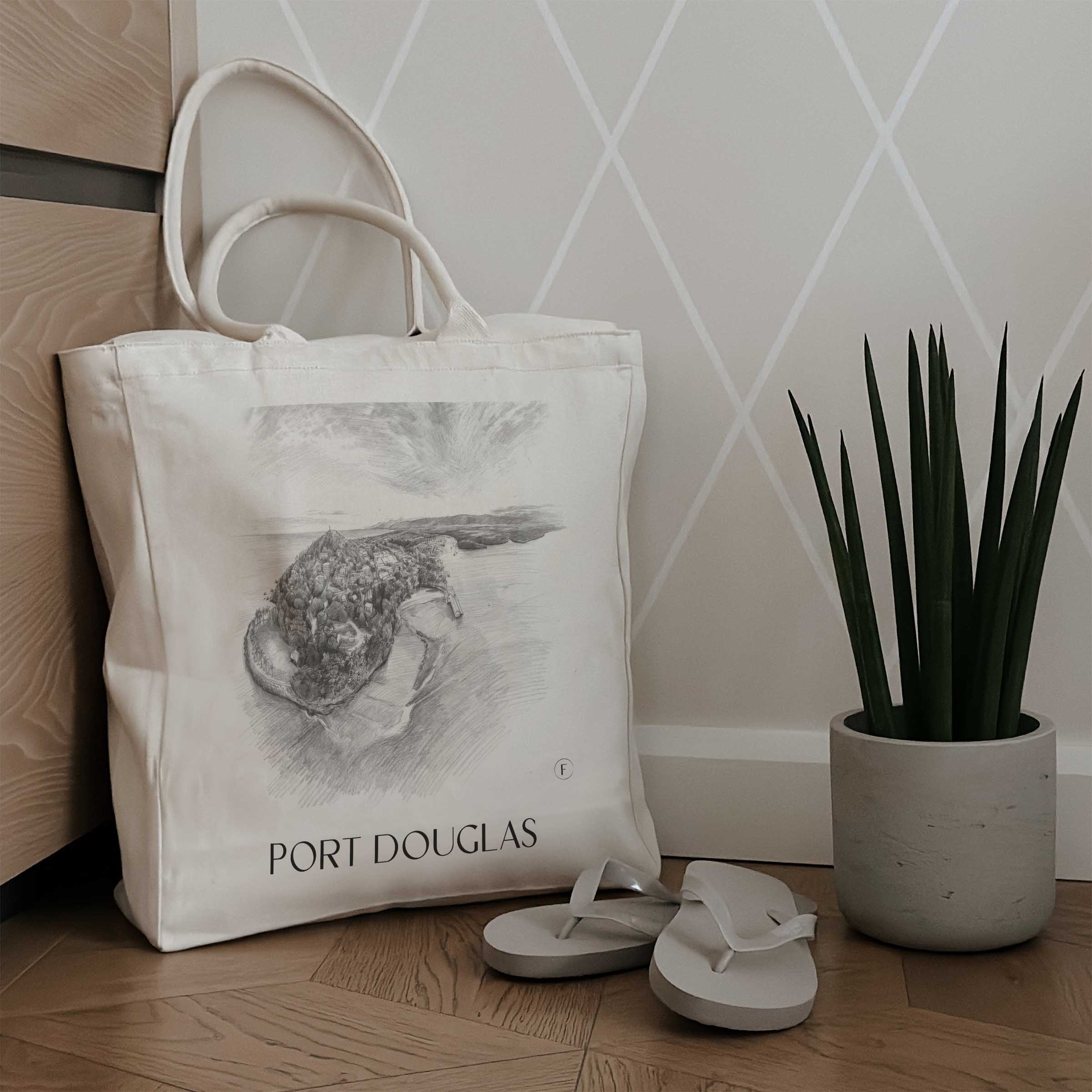 port-douglas-australien-australien-einkaufstasche-bleistift-zeichnung-drawing