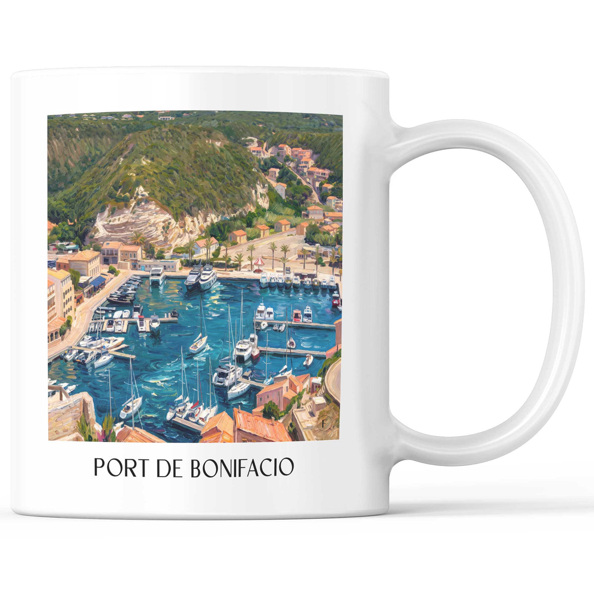 port-de-bonifacio-korsika-frankreich-kaffeebecher-oil-painting-oelgemaelde