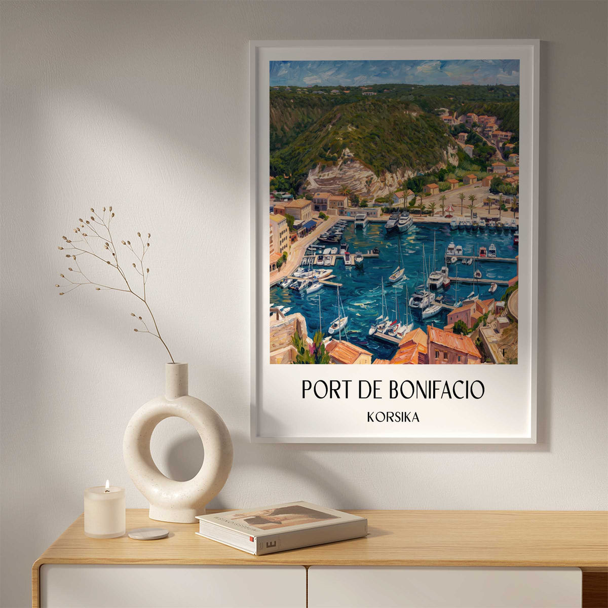 port-de-bonifacio-korsika-frankreich-poster-oil-painting-oelgemaelde