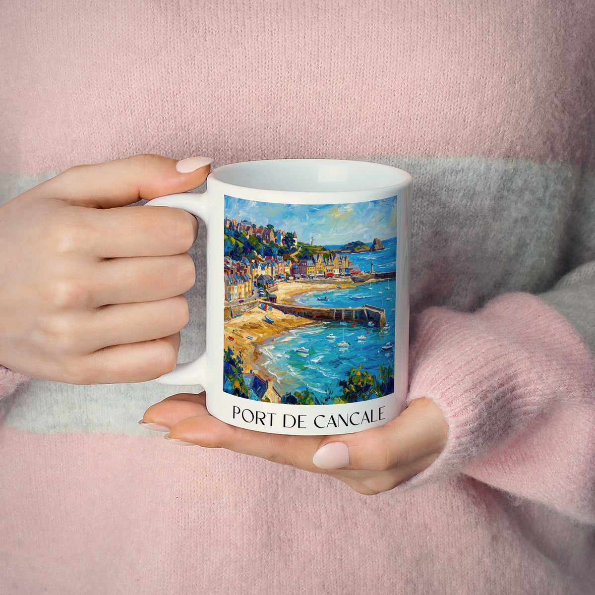 port-de-cancale-côte-d'émeraude-frankreich-kaffeebecher-oil-painting-oelgemaelde