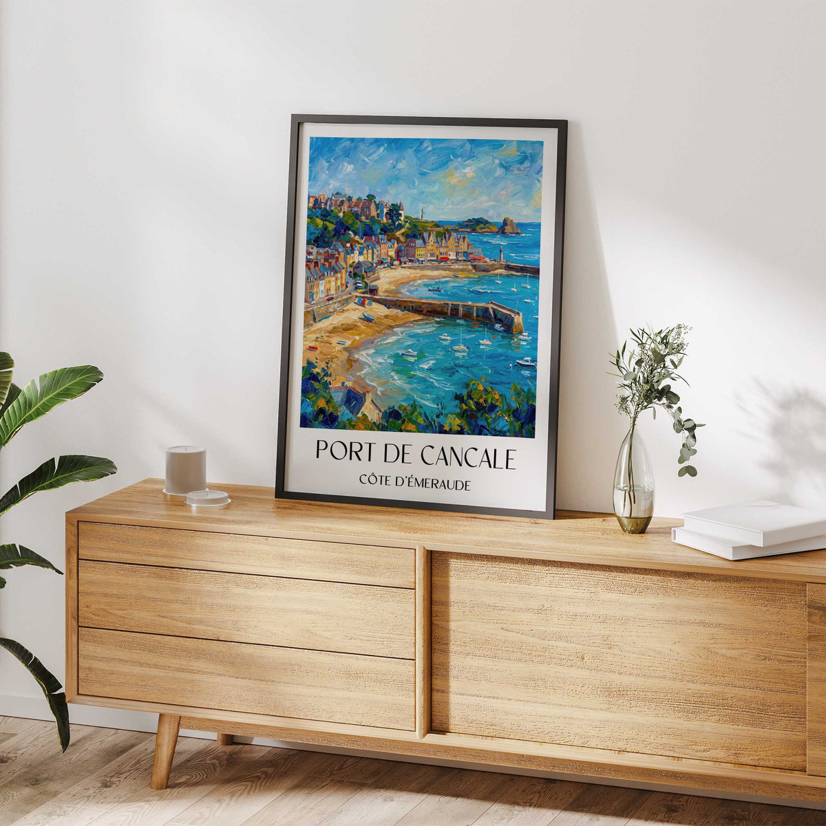 port-de-cancale-côte-d'émeraude-frankreich-poster-oil-painting-oelgemaelde