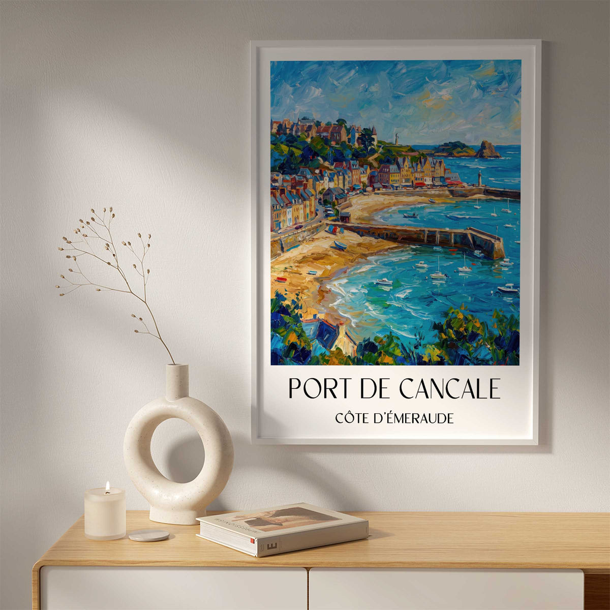 port-de-cancale-côte-d'émeraude-frankreich-poster-oil-painting-oelgemaelde